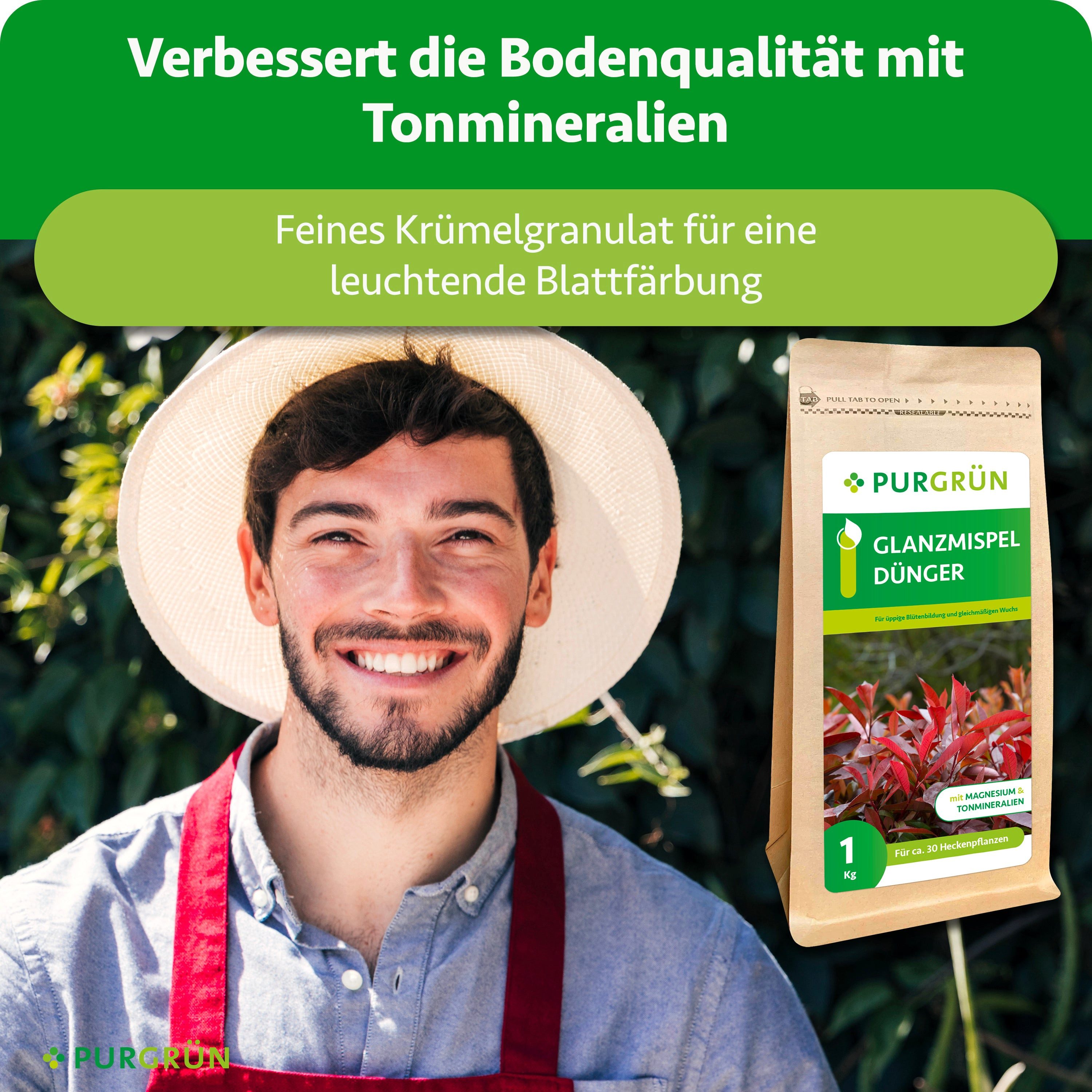 Purgrün Gartendünger Purgrün Glanzmispel Dünger, NPK günstig online kaufen