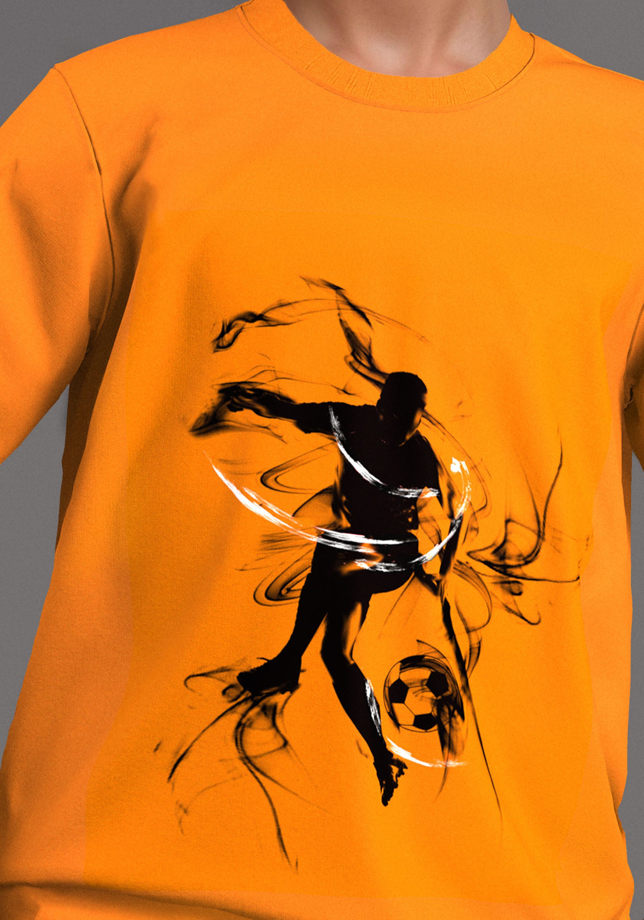 KIDSWORLD T-Shirt FOOTBALL, cooler Fußballer-Print. Reduzierter Preis € 6,99. Unverbindliche Preisempfehlung € 9,99, (€ 6,99 pro 1 Stk)