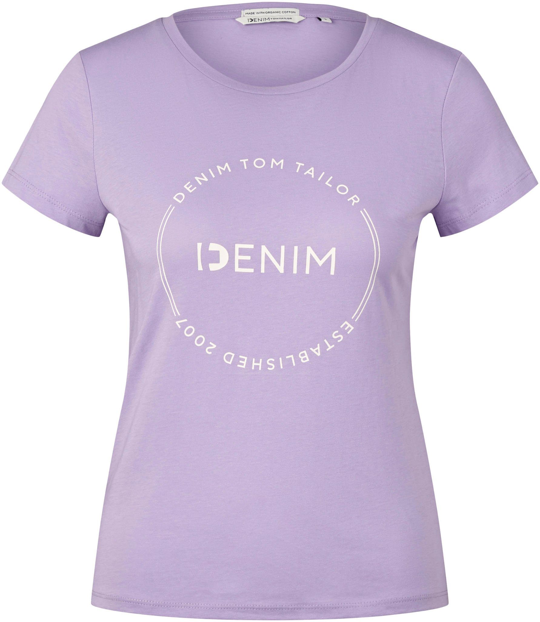 TOM Denim flieder TAILOR T-Shirt