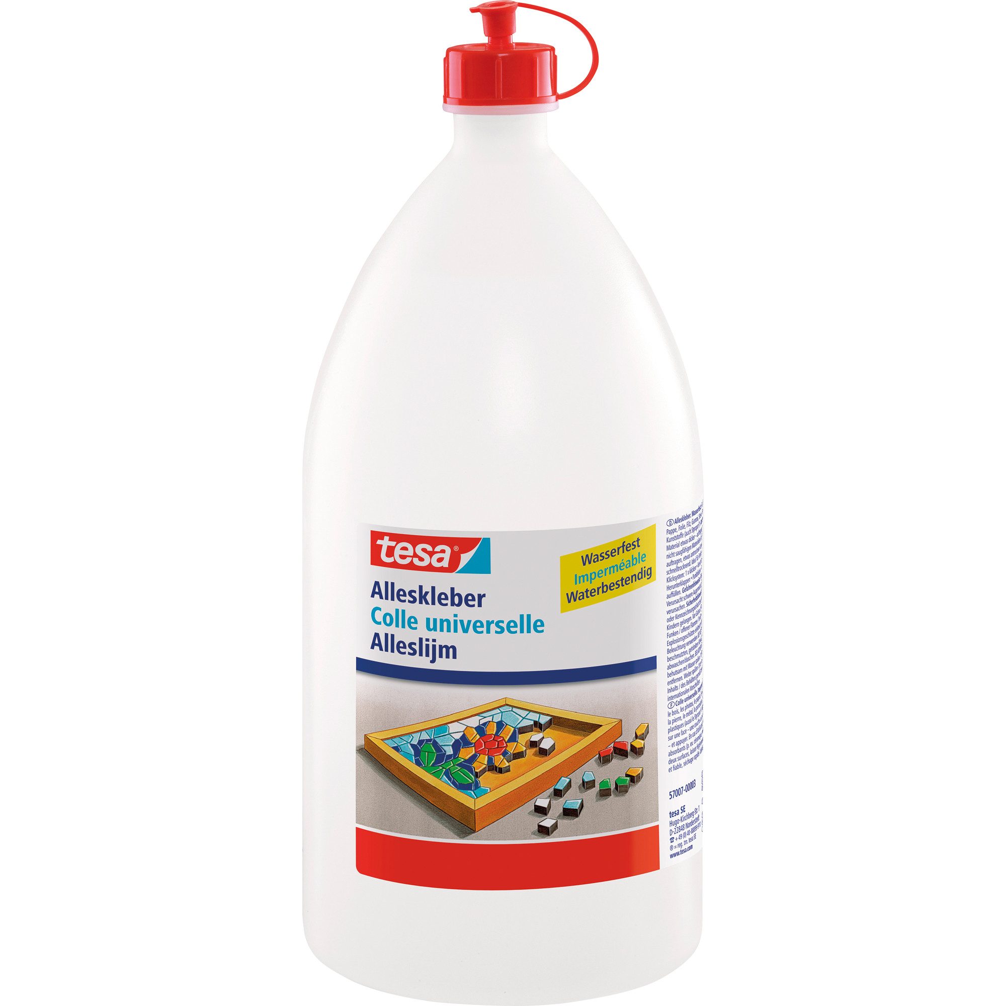 tesa Ремесленный клей tesa Всеskleber Flasche mit 1750g Nr. 57007, nachfüllbar