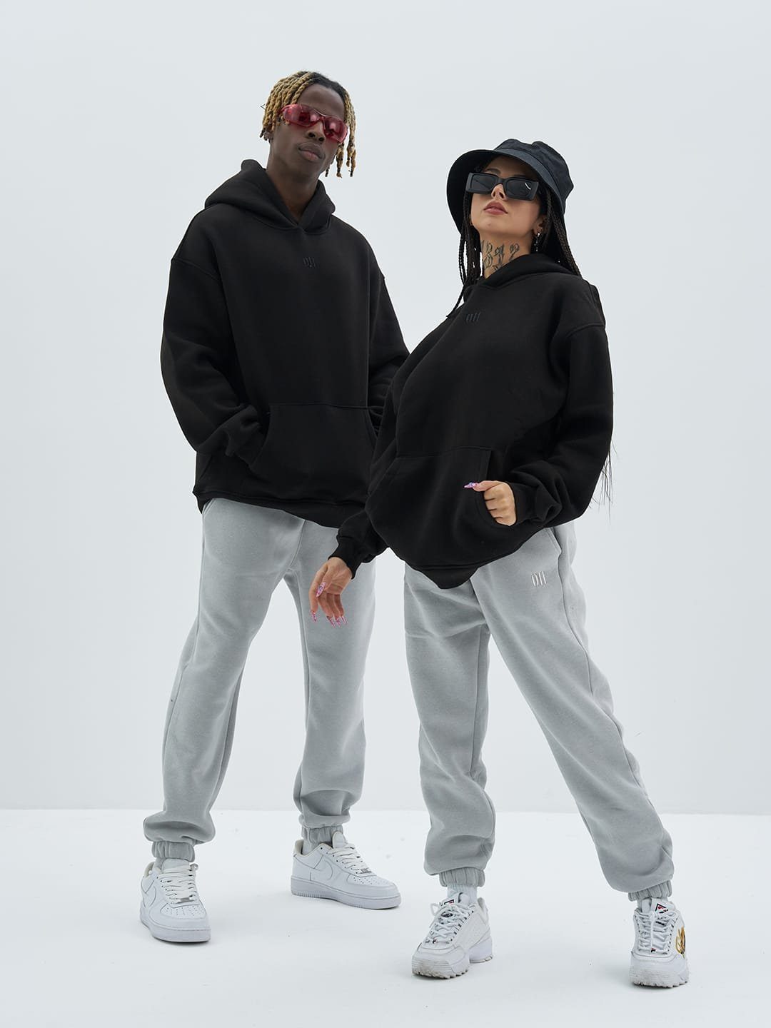 OSSY HOMER Hoodie Oversize Hoodie Basic Cotton Unisex Sweatshirt