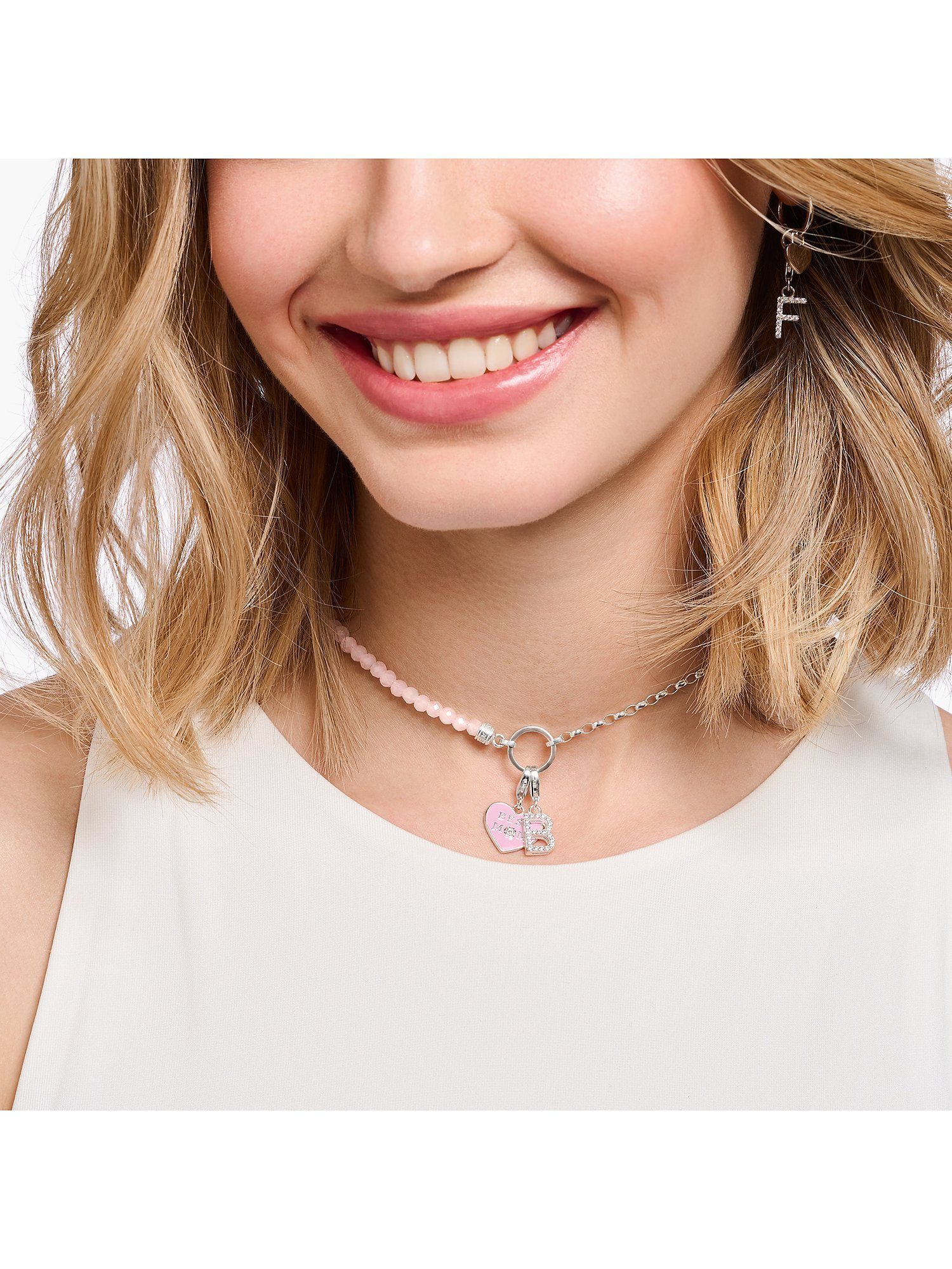 THOMAS SABO Silberkette rosa...