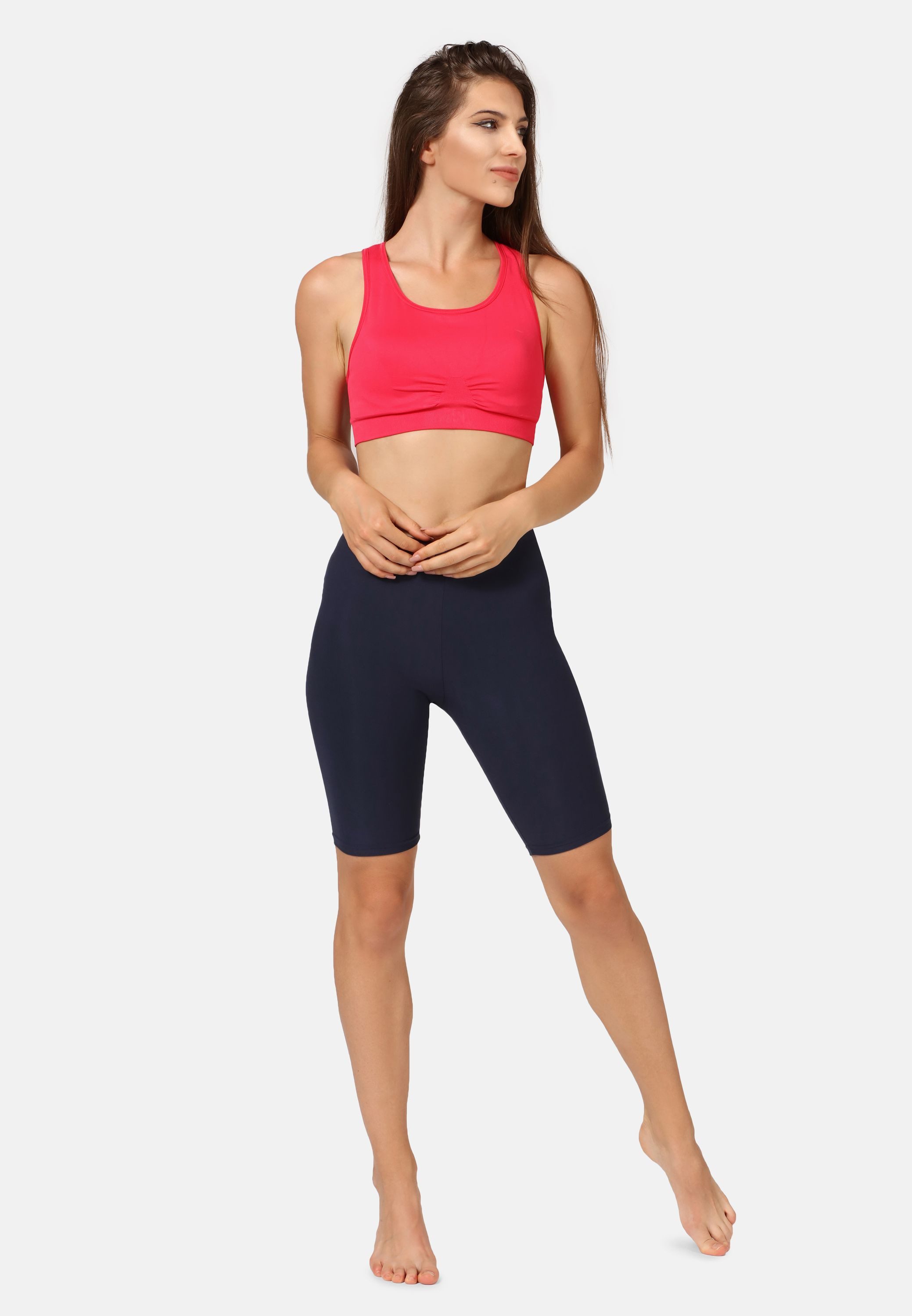 Merry Style Leggings Damen Shorts Kurze Radlerhose MS10-350 (1-tlg) bequem, weich
