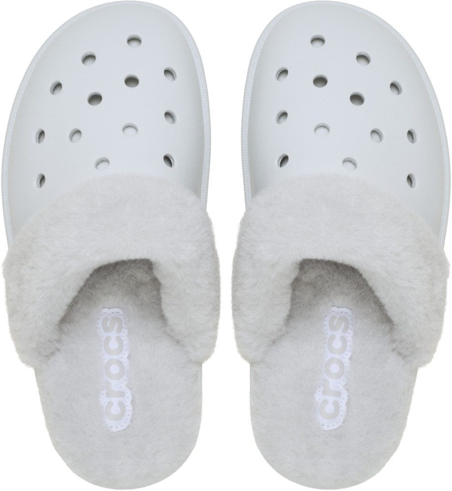 Crocs Classic Fuzz Scuff Pantoffel mit gepolsterter Innensohle