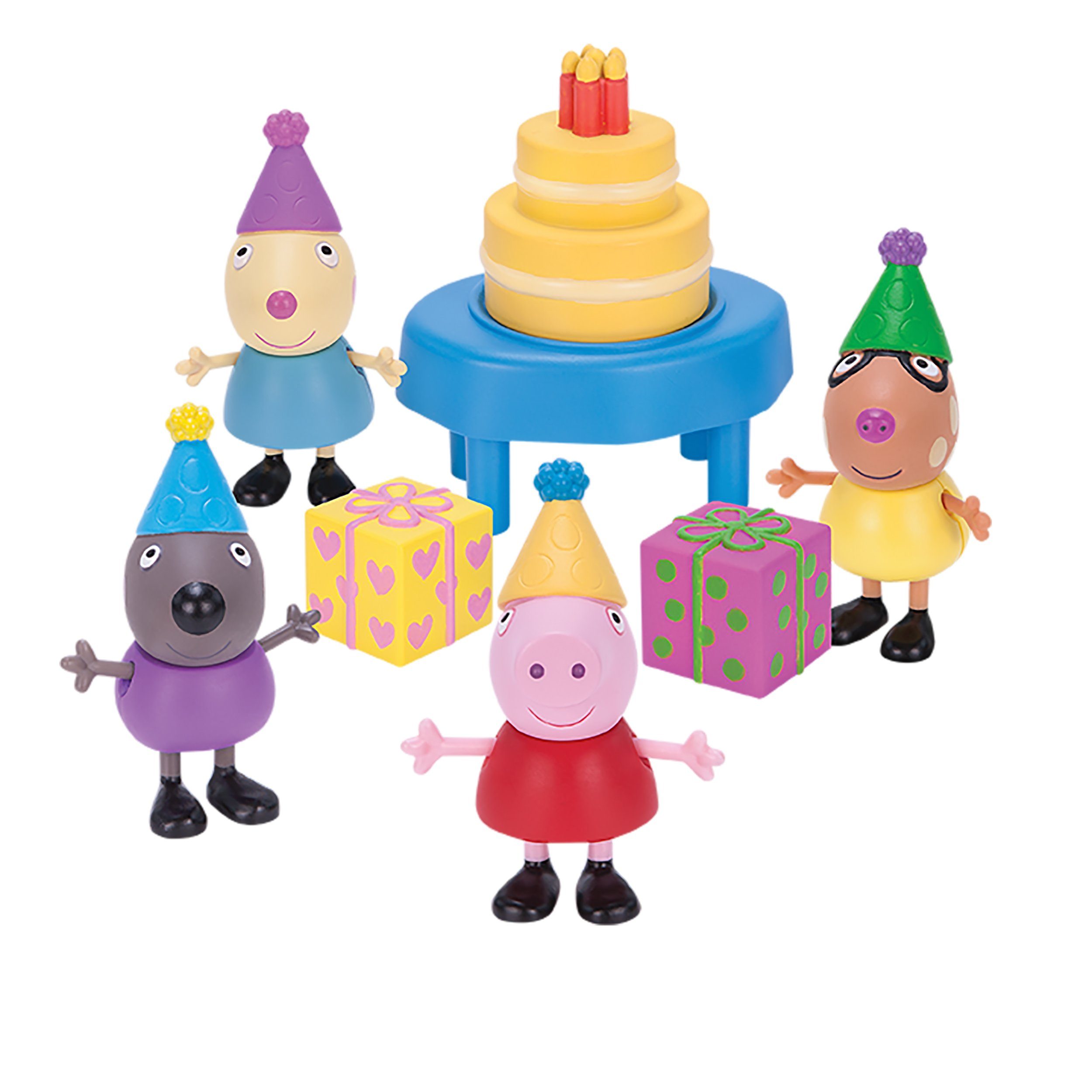 Jazwares Spielfigur 95647 Peppa S Geburtstagsfeier Mit Freunden 7 Tlg Original Peppa Pig Spielset Inkl 4 Figuren Ab 2 Jahre Online Kaufen Otto