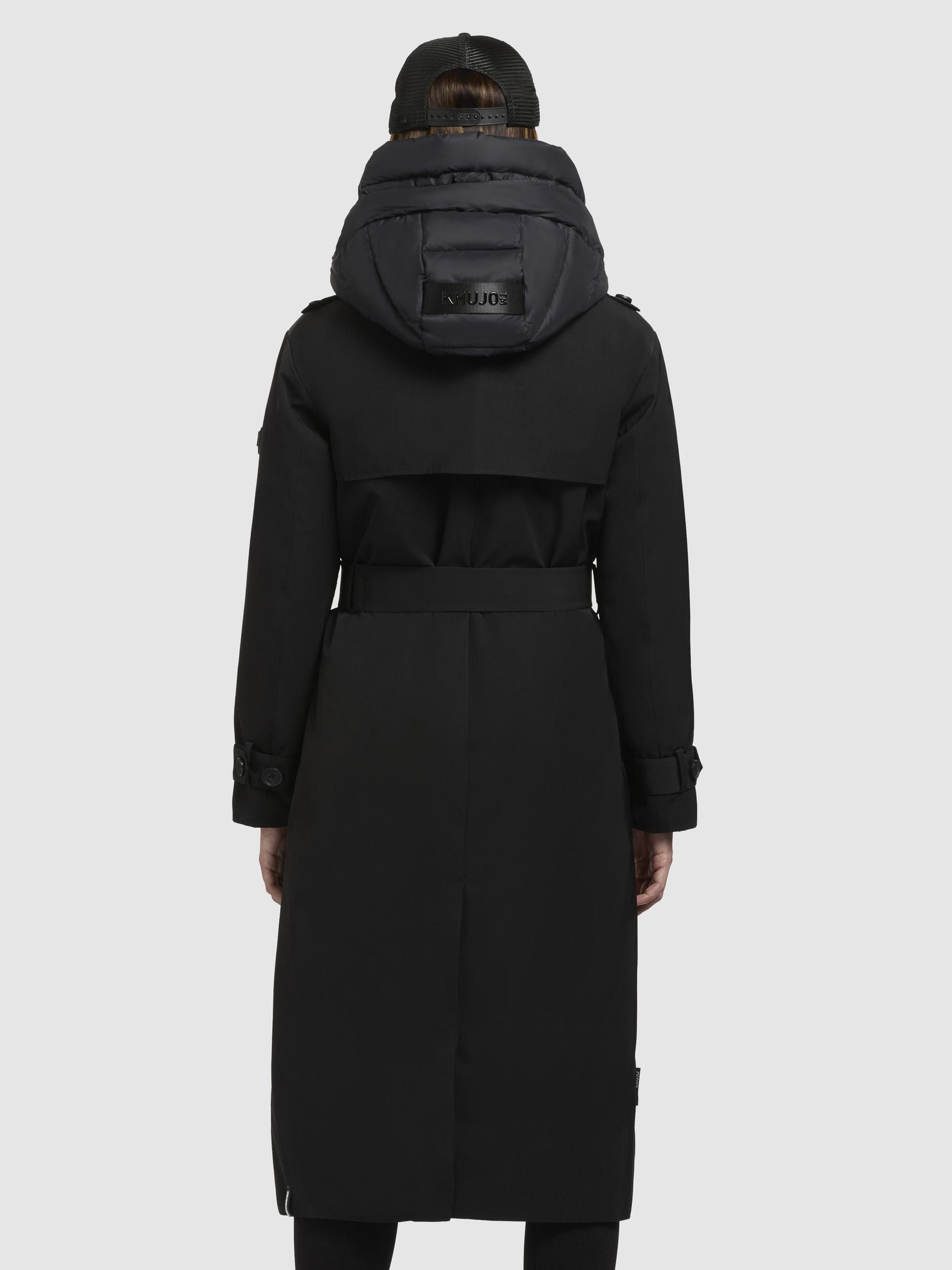 khujo Trenchcoat Elena-YM Warmer Wintermantel mit doppelter Knopfleiste