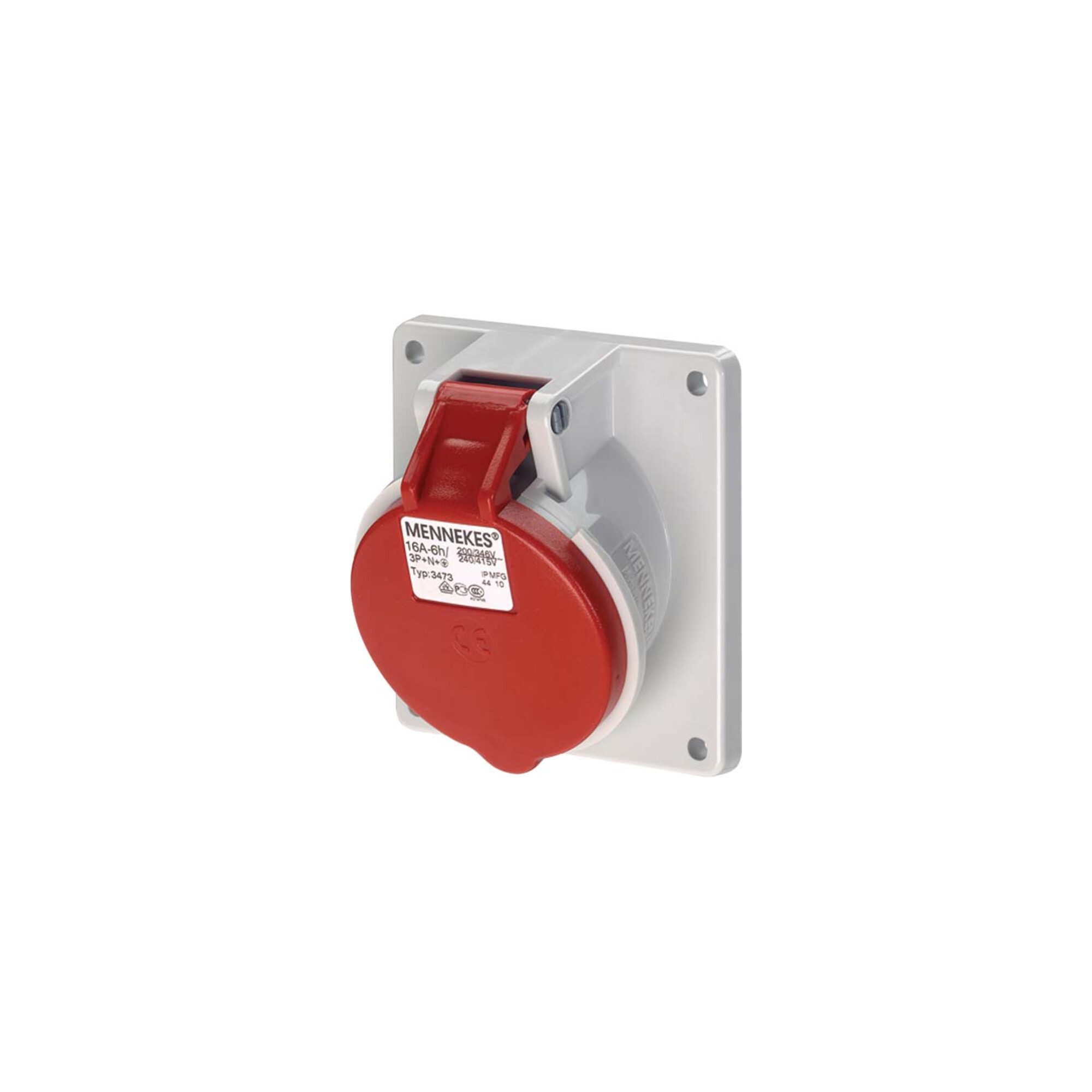 Mennekes Steckdose Mennekes Anbaudose TwinContact 16A,5p,6h,400V,IP44 3473