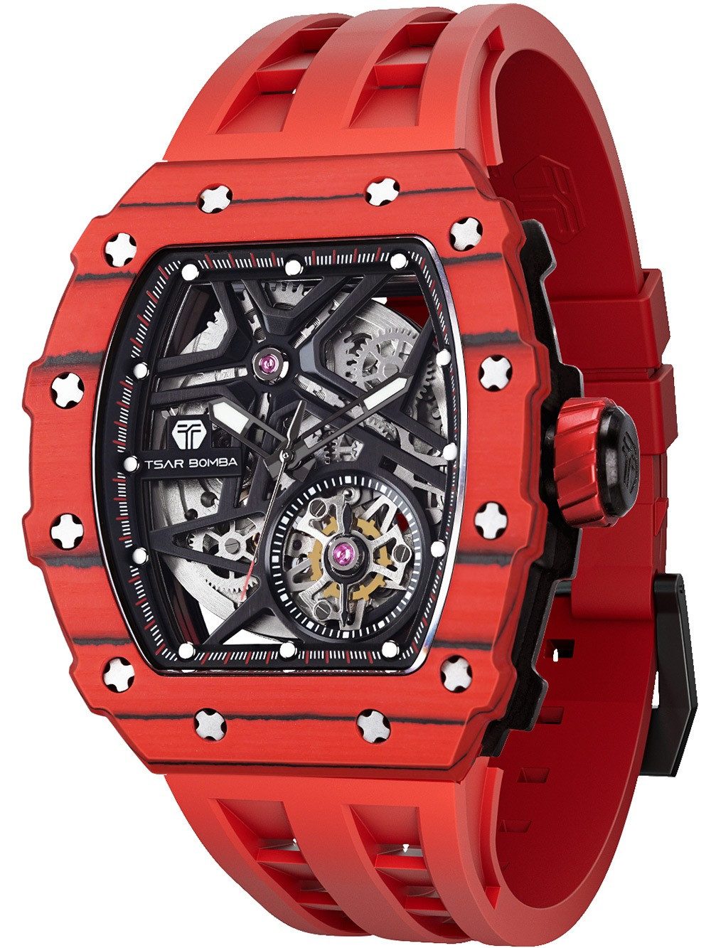 Tsar Bomba Automatikuhr Tsar Bomba TB8209CF-07 Herrenuhr Elemental Karbonfaser Automatik 44mm Tsar Bomba TB8209CF-07 Herrenuhr Elemental Karbonfaser Automatik 44mm 5ATM