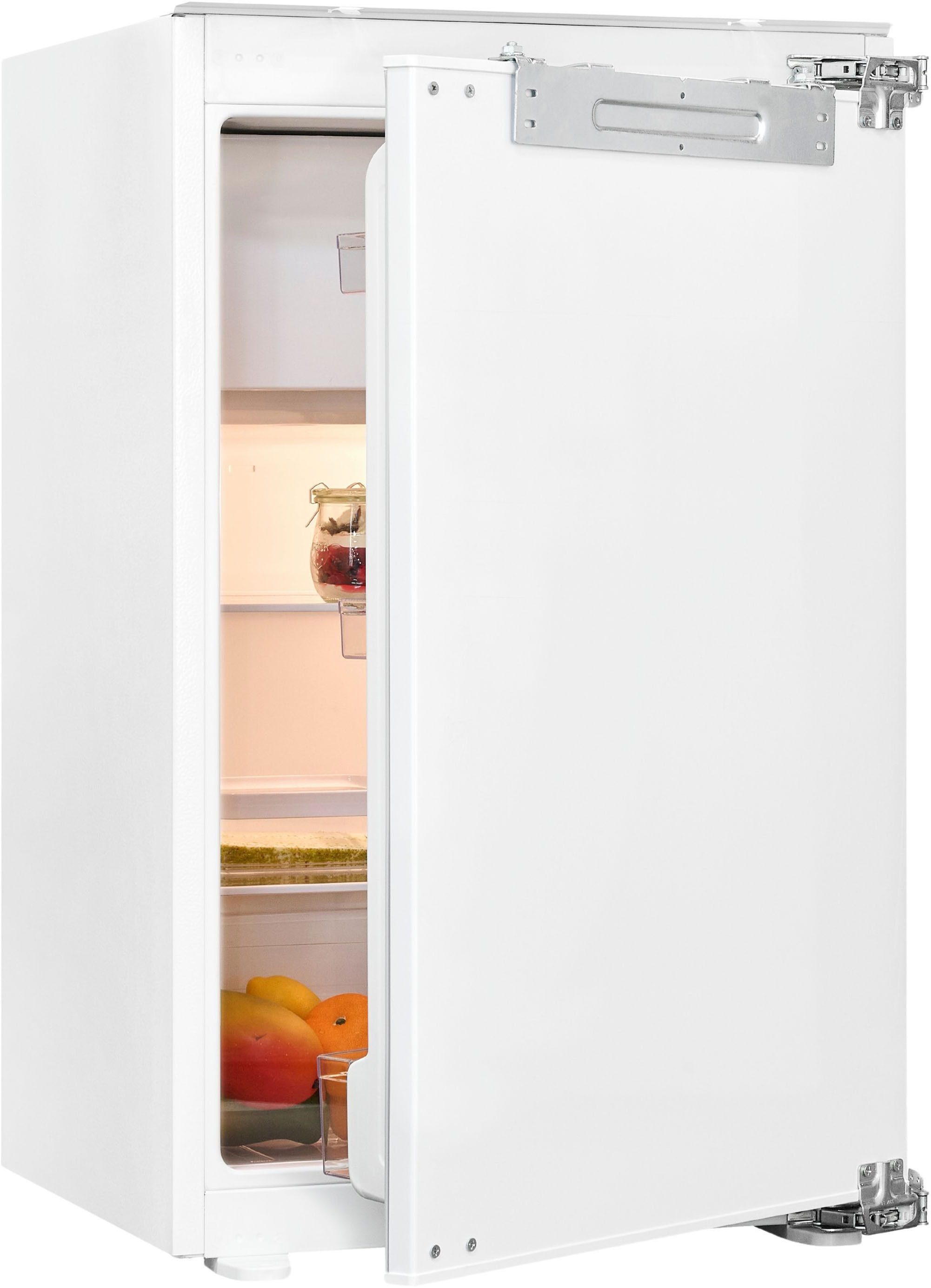 exquisit Einbaukühlschrank EKS131-4-FE-O90E, 87,8 cm hoch, 55 cm breit, Stabile Festtürtechnik: Gerätetür wird mit Möbelfront direkt verbunden