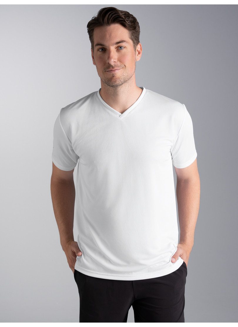Trigema T-Shirt TRIGEMA V-Shirt COOLMAX® (1-tlg)