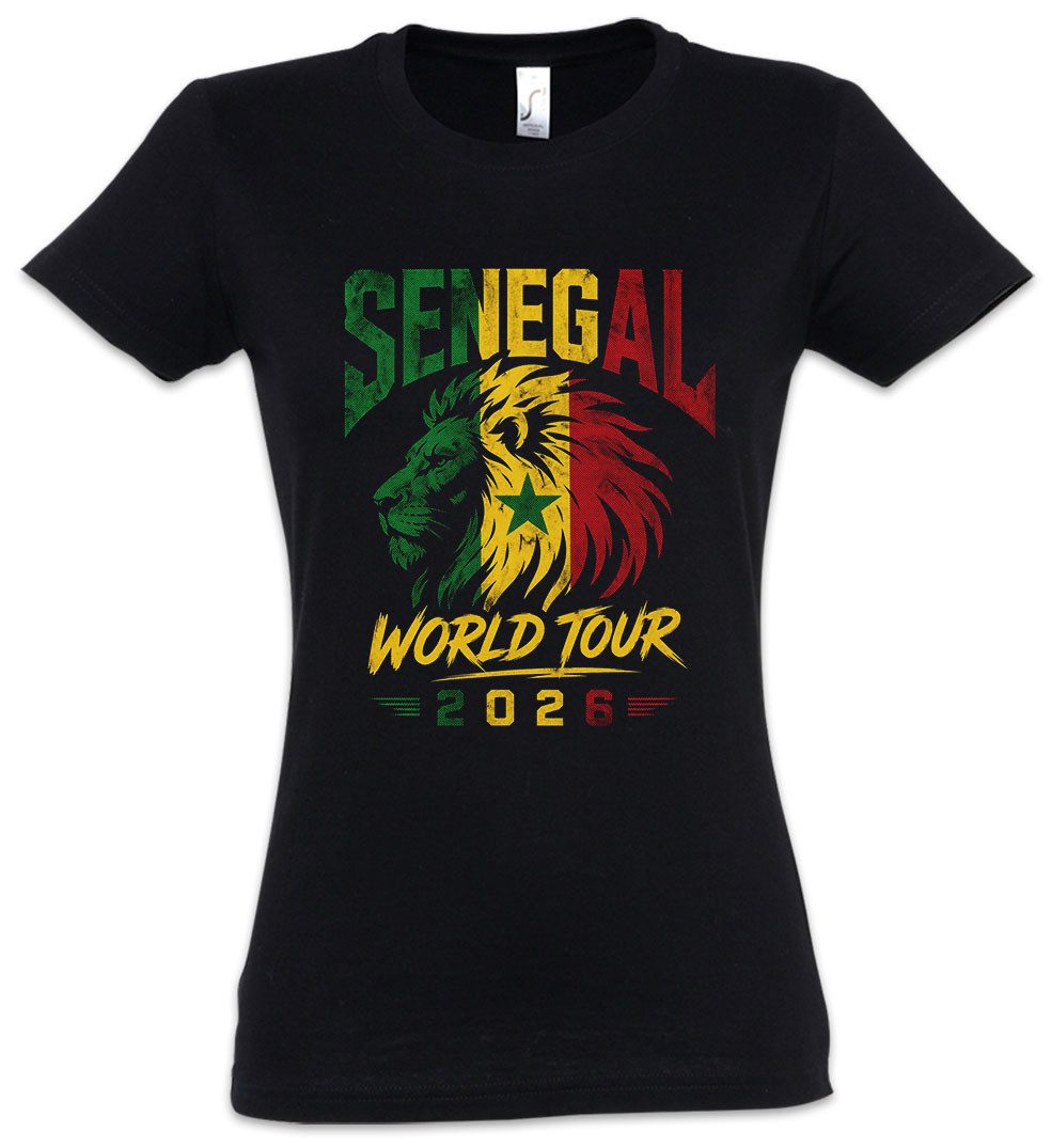Urban Backwoods Print-Shirt Team Senegal 3 Damen T-Shirt Dakar Teranga Baobab Sabar Fußball WM (1-tlg) Soccer Football Turnier 2026