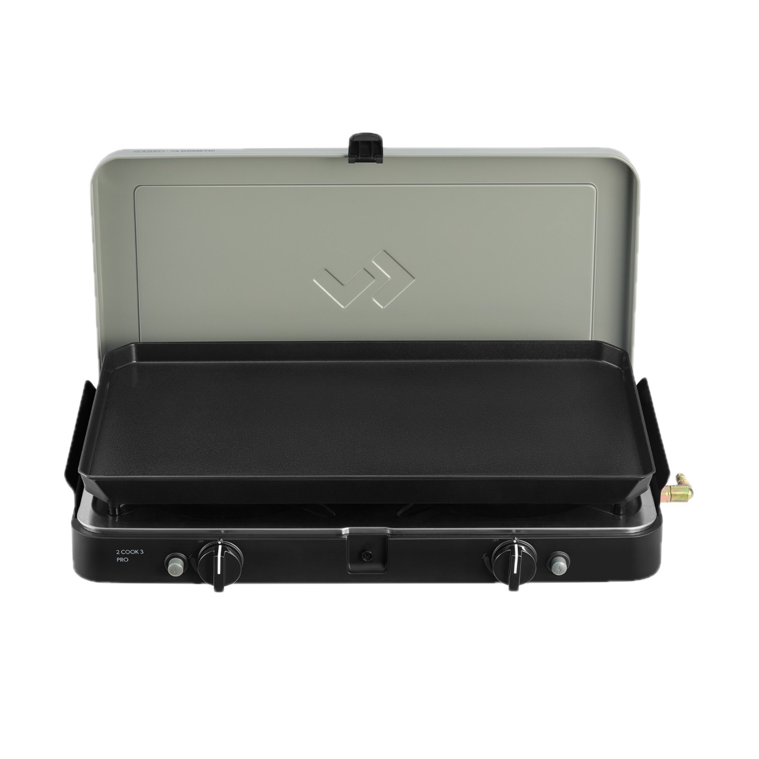 CADAC Camping-Gasgrill Cadac 2-Cook 3 Pro Plancha 30mbar BBQ Gasgrill Tischgrill