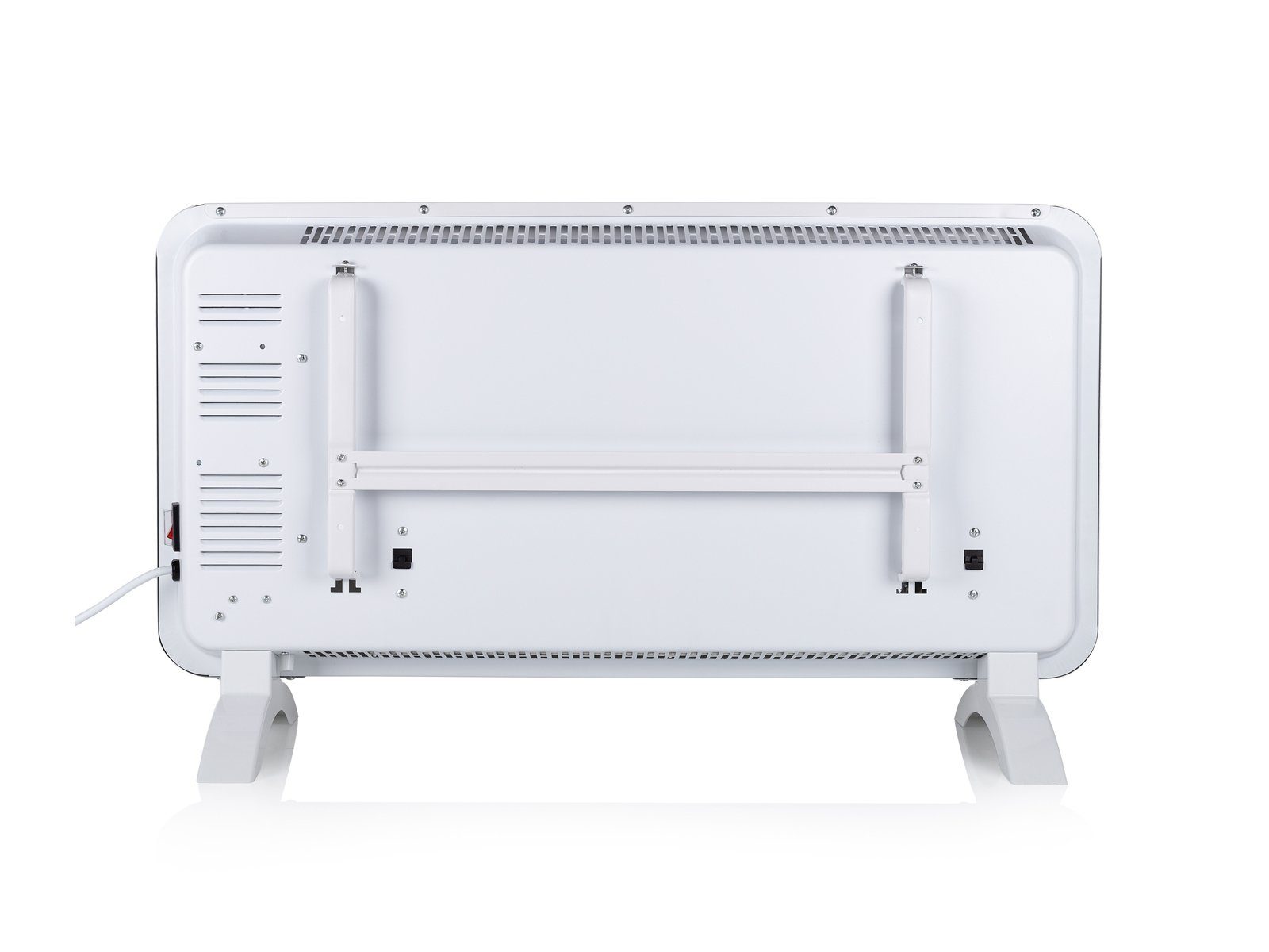 PRINCESS Konvektor, 1500 W, Smarte Wandmontage Zusatzheizung Glaskörper Elektroheizung Weiß 76cm