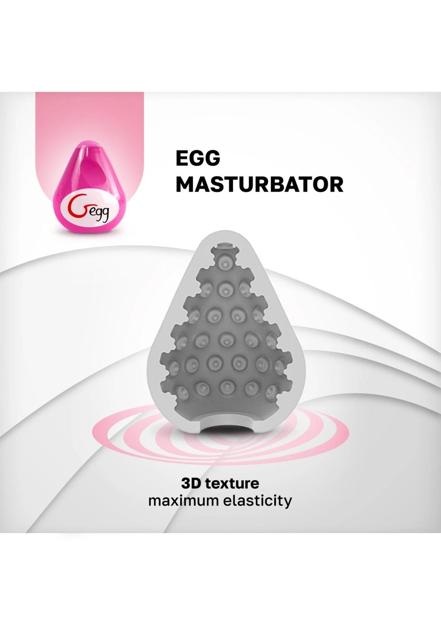 Masturbator G-VIBE pink Masturbator G-egg Ei -