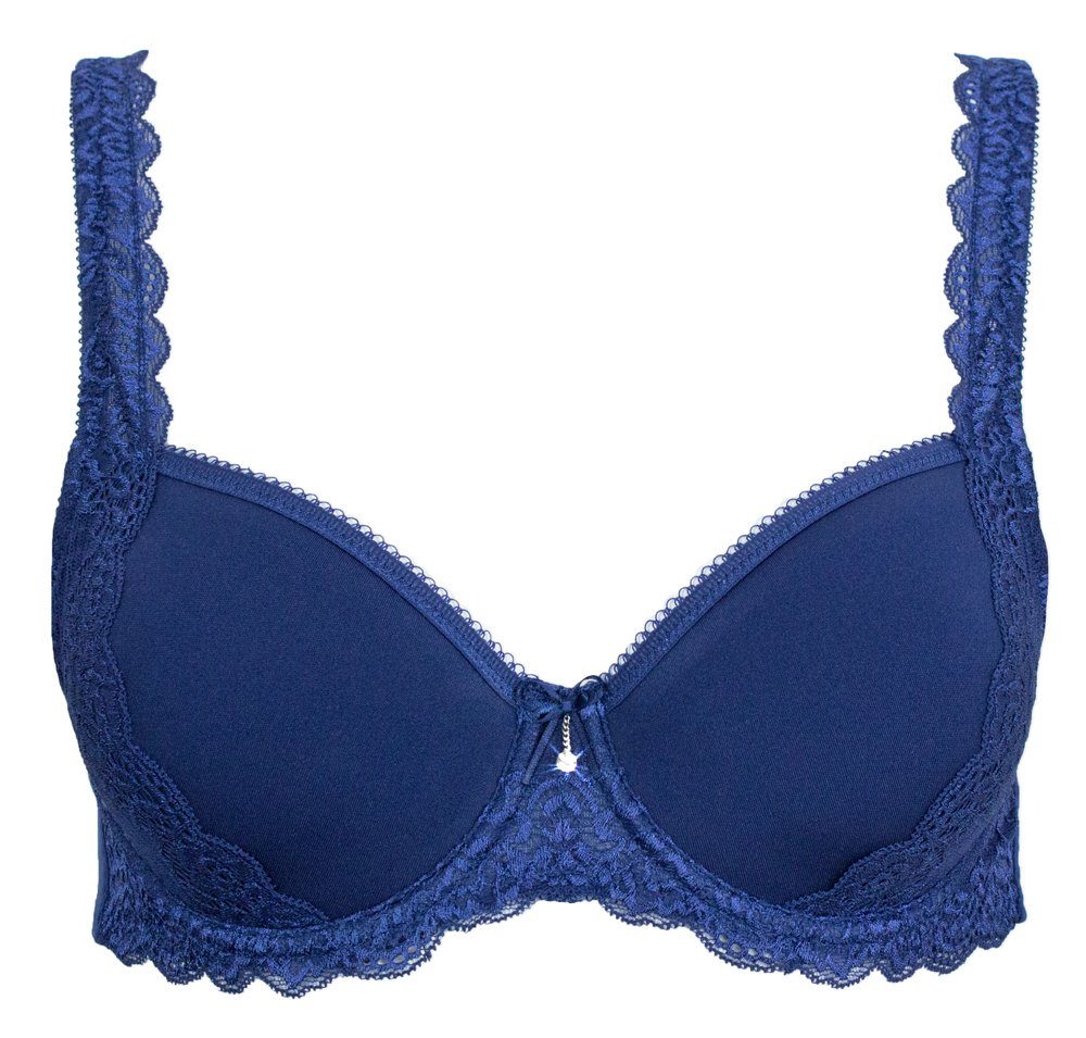 Nina Von C. Bügel-BH Spacer Bügel BH mit Spitze 16517538, Lapis / Tief