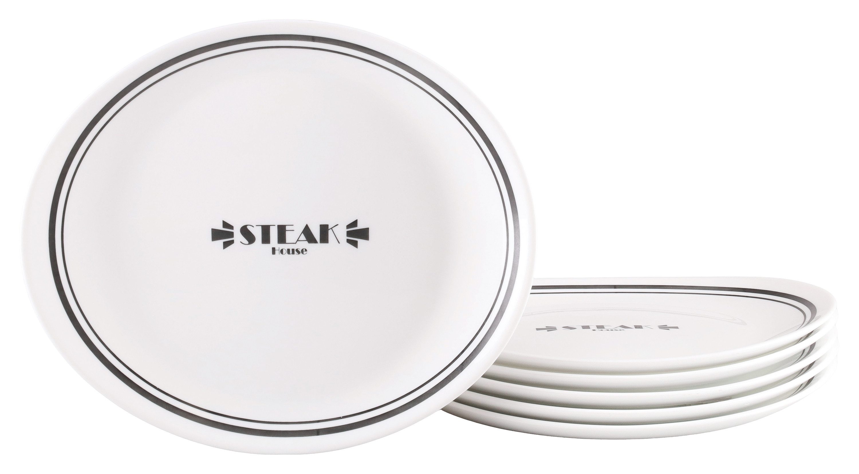 creaTable Steakteller Italien Party Bistrot Weiss