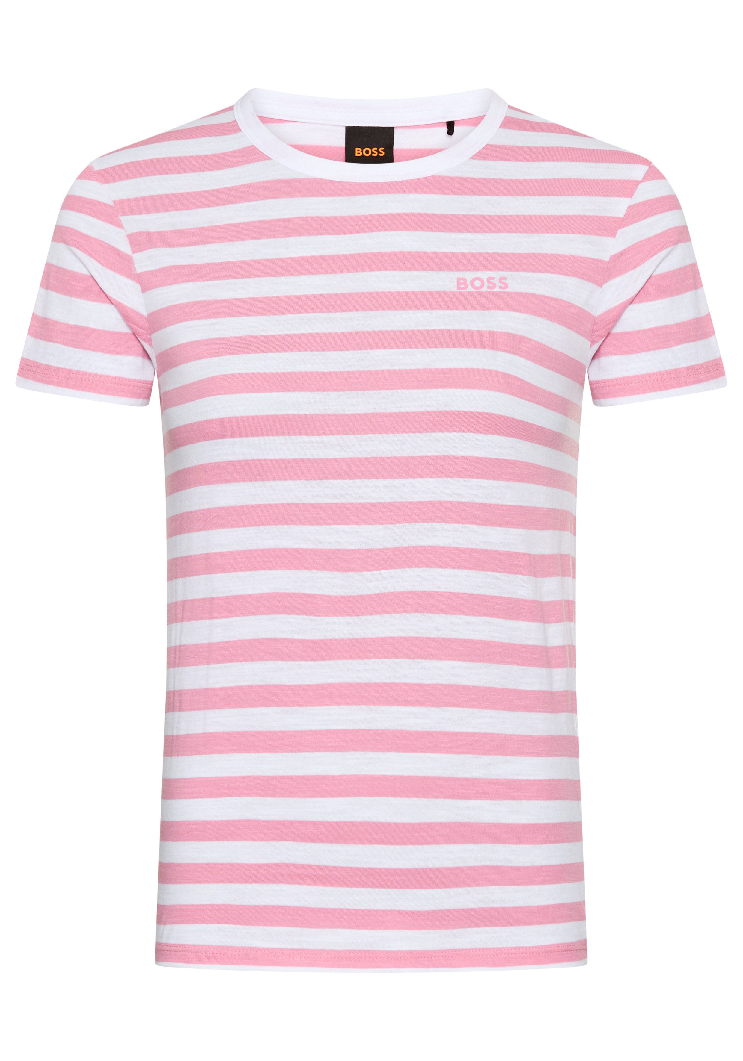 BOSS ORANGE T-Shirt Esla Striped Premium Damenmode Premium Damenmode, im ge günstig online kaufen