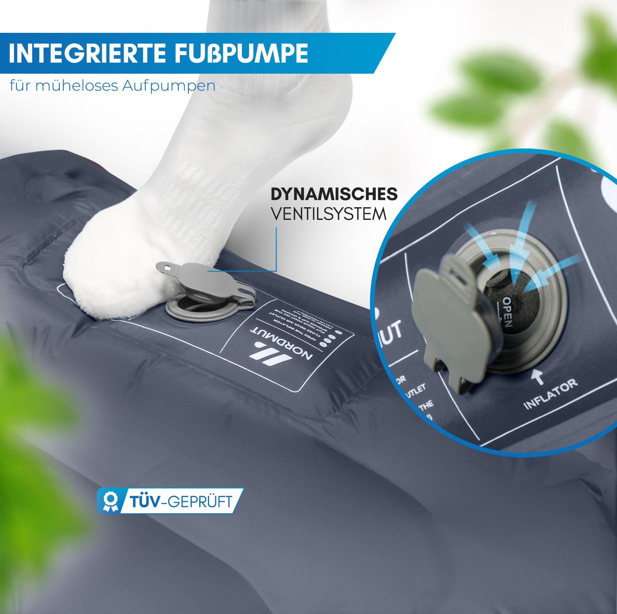 Nordmut Isomatte NORDMUT® Isomatte Selbstaufblasend 10cm