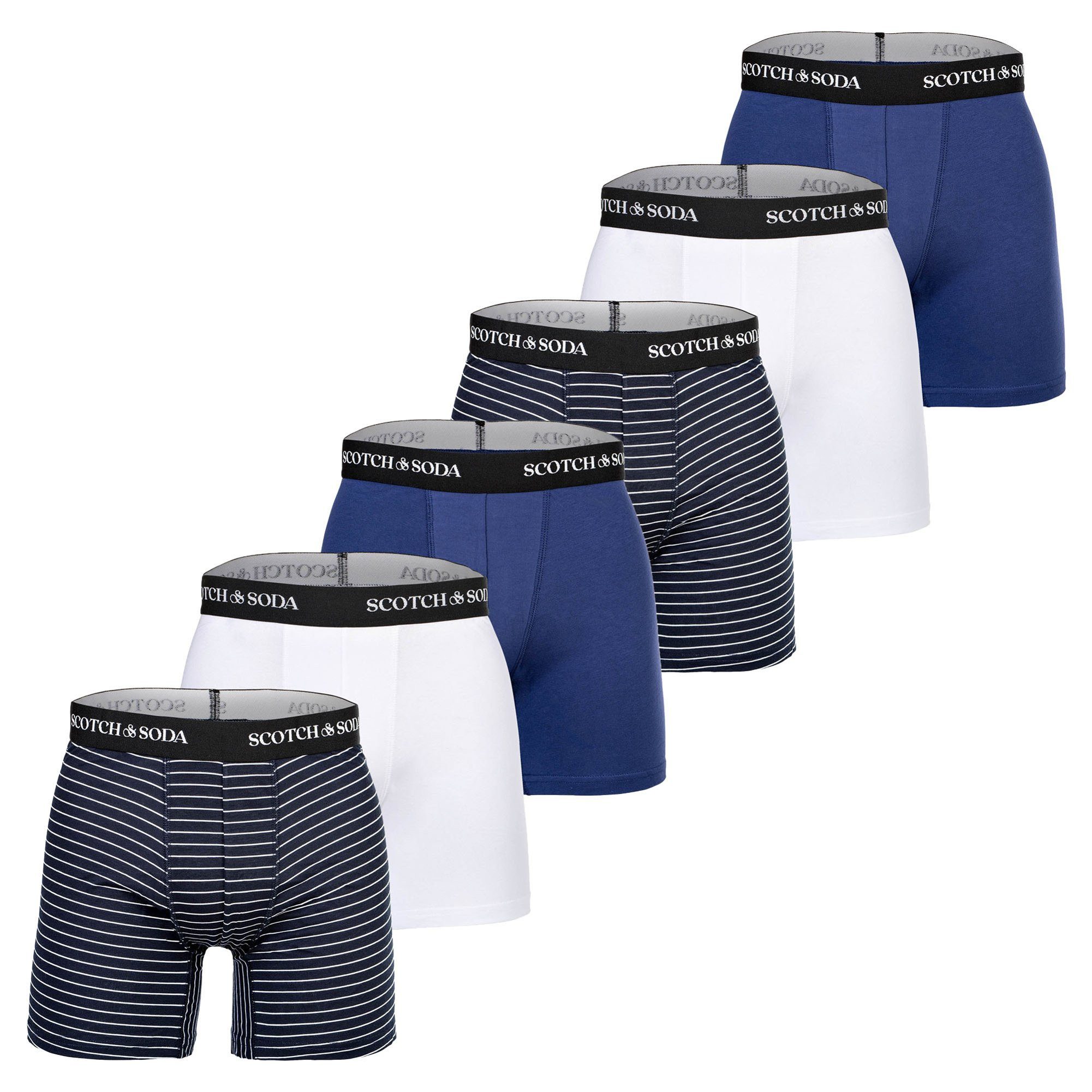 Scotch & Soda Boxer Herren Boxershort 6er Pack Baumwolle (Packung, 6er Pack)