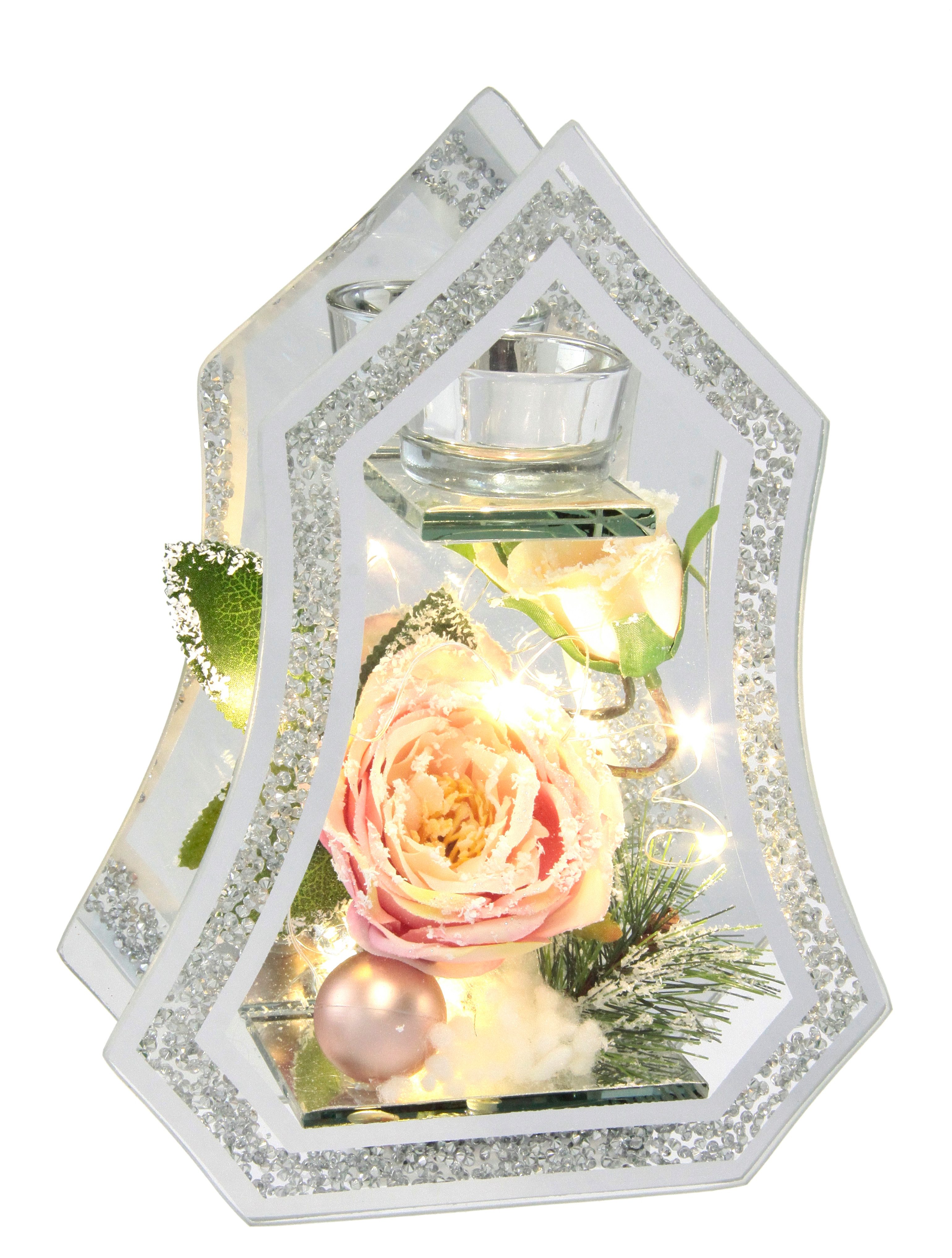 I.GE.A. Teelichthalter Deko-Objekt mit LED Licht und Teelichtkerze (1 St), günstig online kaufen