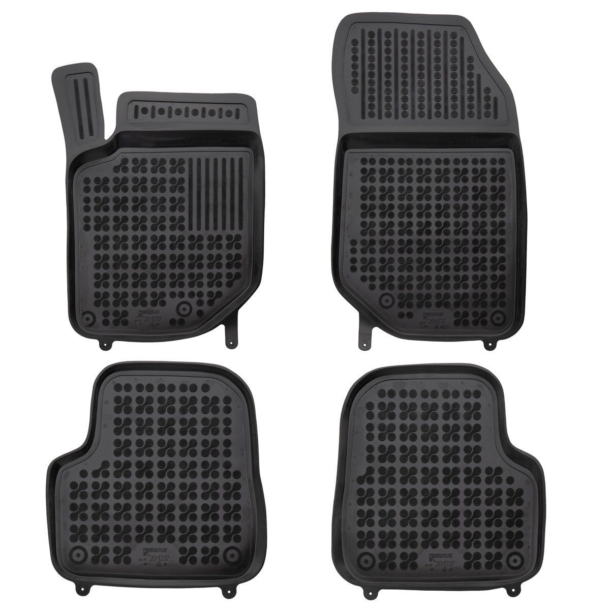 AZUGA Auto-Fußmatten Hohe Gummi-Fußmatten passend für Citroen DS3 Crossback ab 2019 4-tlg., für DS Automobiles DS 3 Crossback SUV