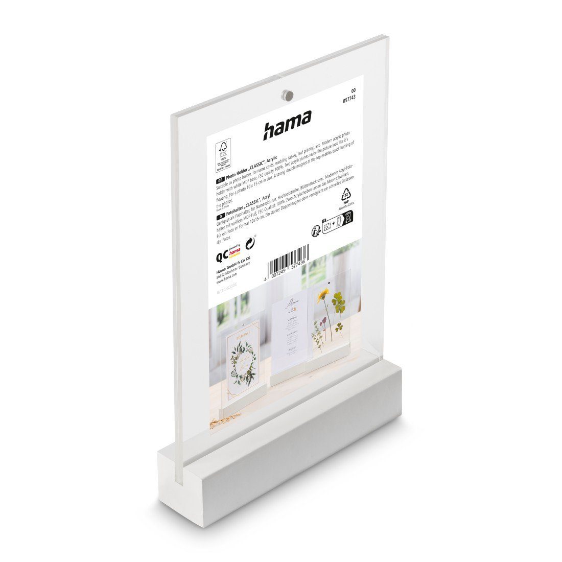 Hama Fotohalter Fotohalter Acryl, 10 x 15 cm, zum Aufstellen, für 1 Bilder günstig online kaufen