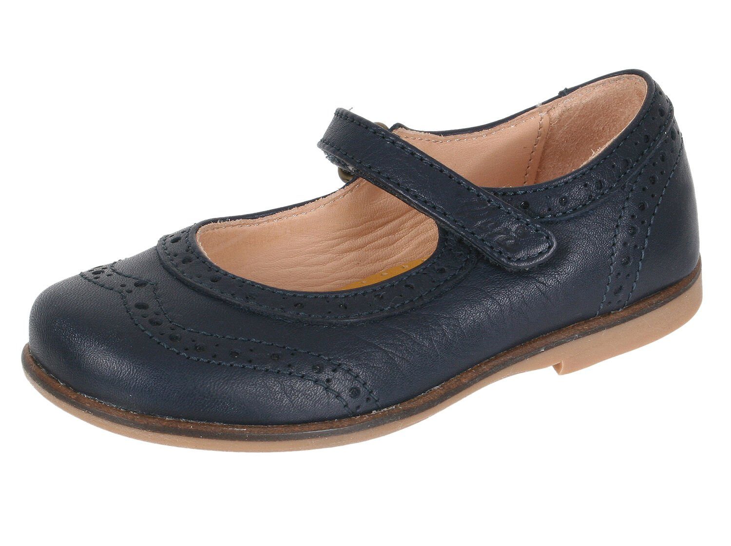 Ocra Ocra 727 Kinder Schuhe Ballerinas Budapester Muster Ballerina