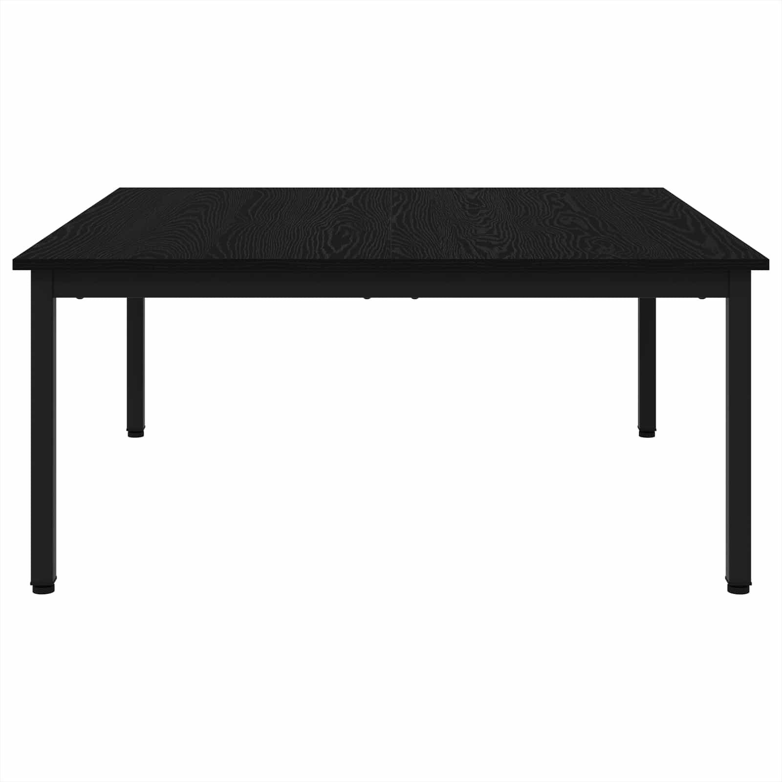vidaXL Couchtisch Couchtisch Schwarz Eichen-Optik 100 x 100 x 45 cm Holzwerkstoff (1-St) – Bild 5 von 5