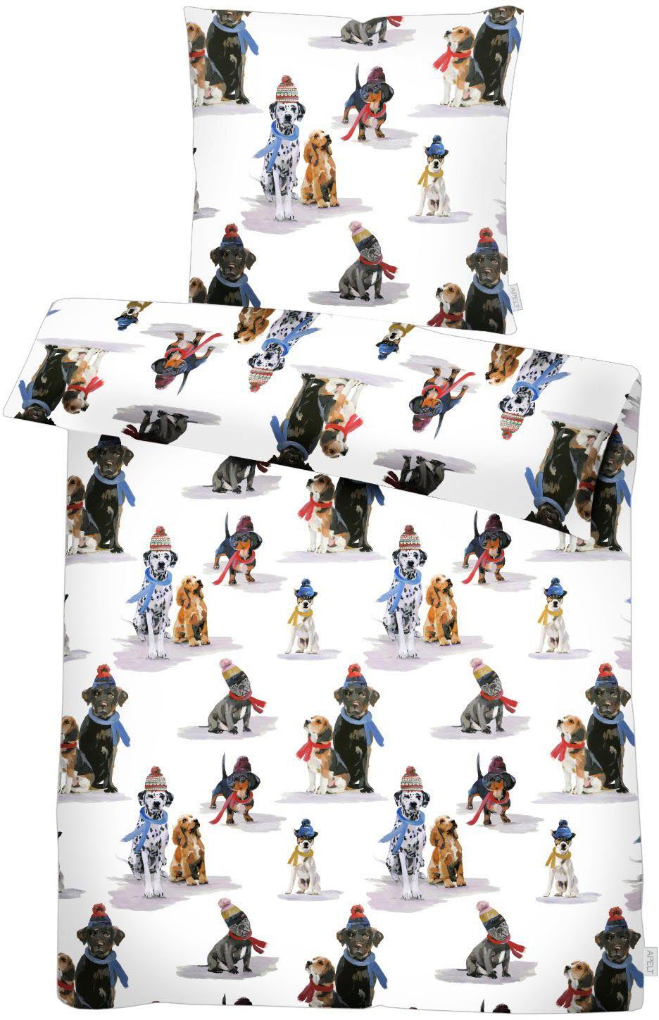 APELT Bettwäsche Otto, Satin (Bio-Baumwolle), 2 teilig, GOTS zertifiziert - aus Bio-Baumwolle