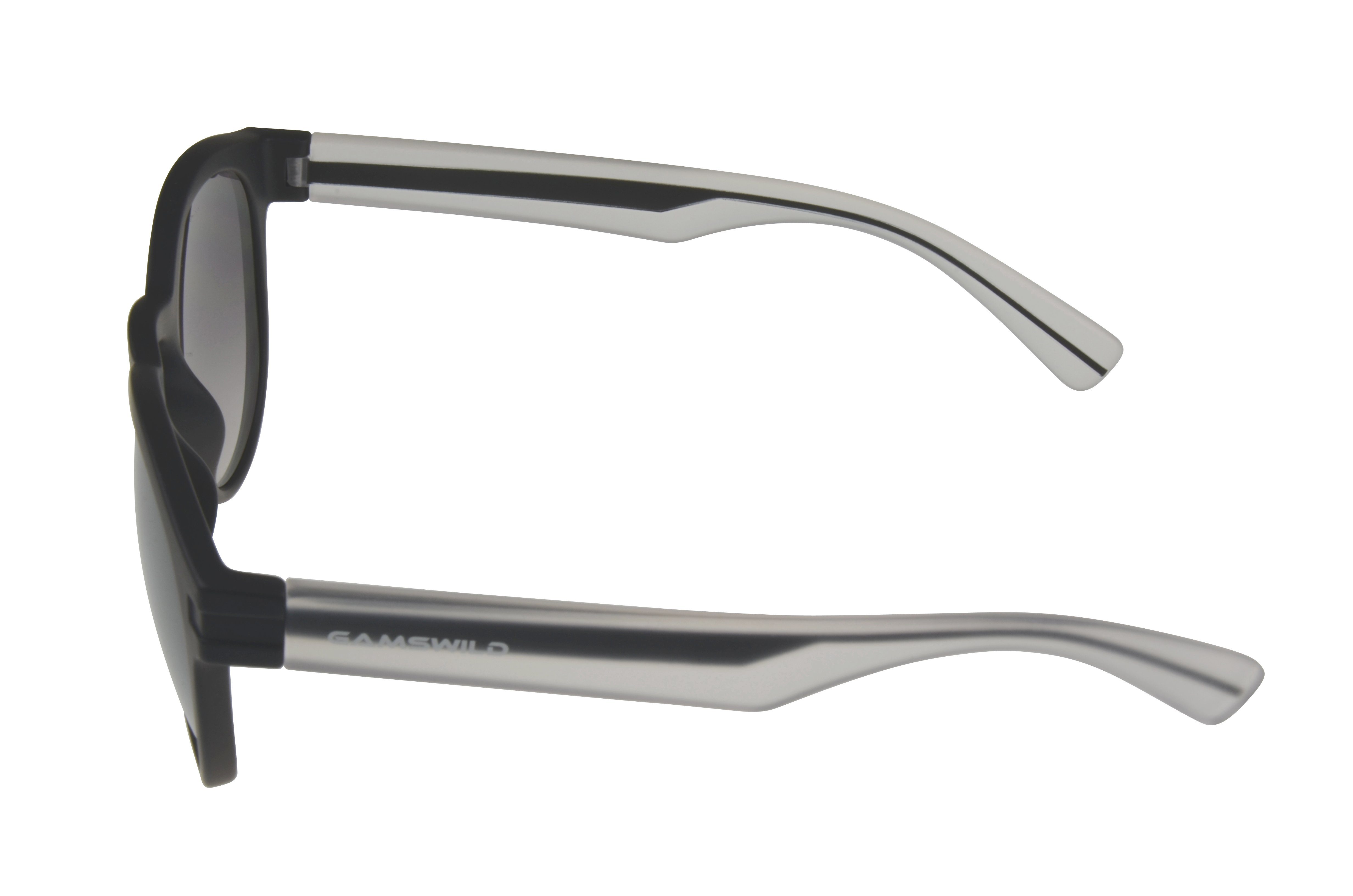 Gamswild Sonnenbrille WM7525 schwarz Herren halbtransparenter Modebrille GAMSSTYLE Damen Bügel Unisex