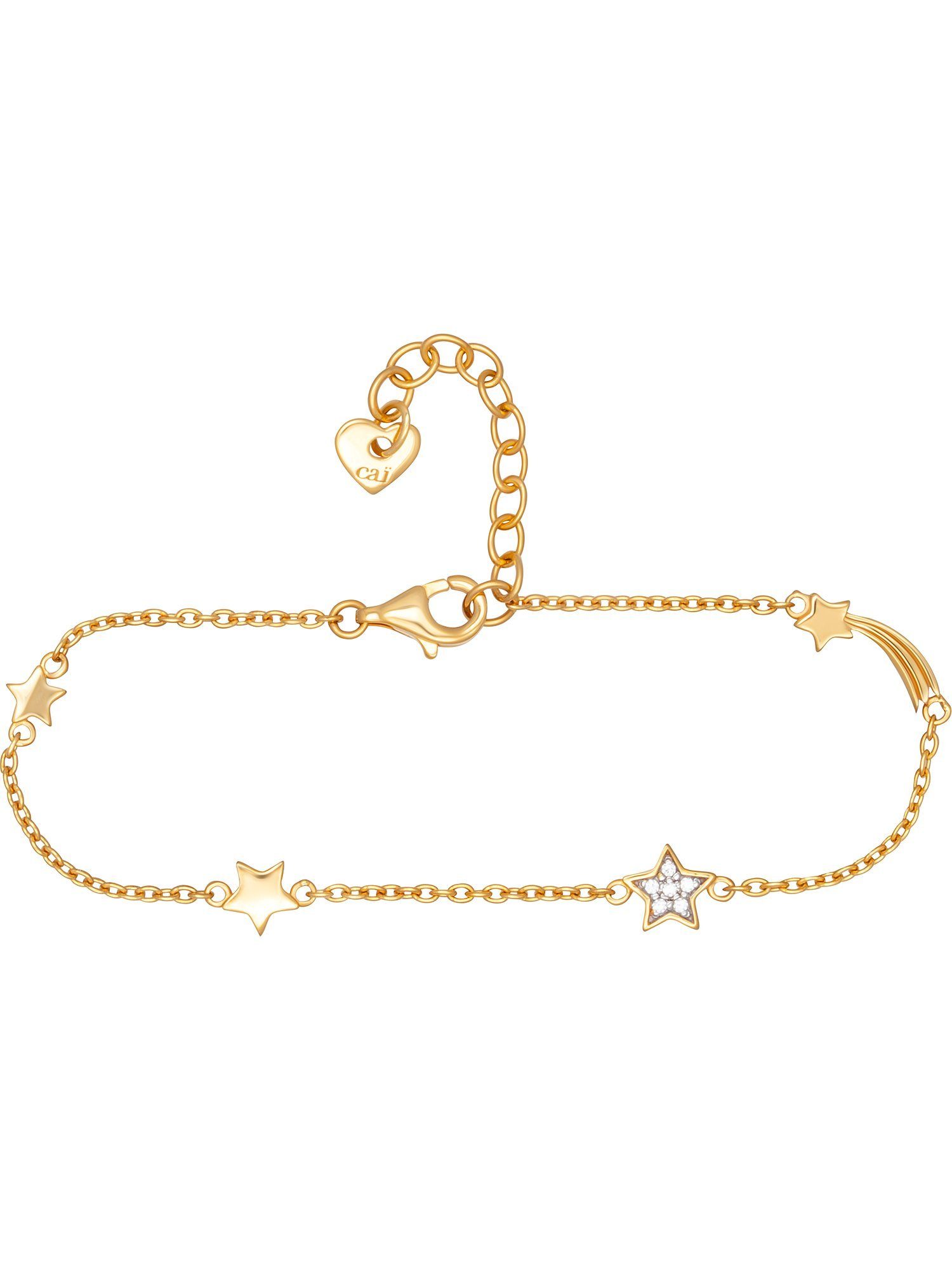 CAÏ Silberarmband Caï Damen-Armband 925er Silber 6 Zirkonia Stern, Trendig