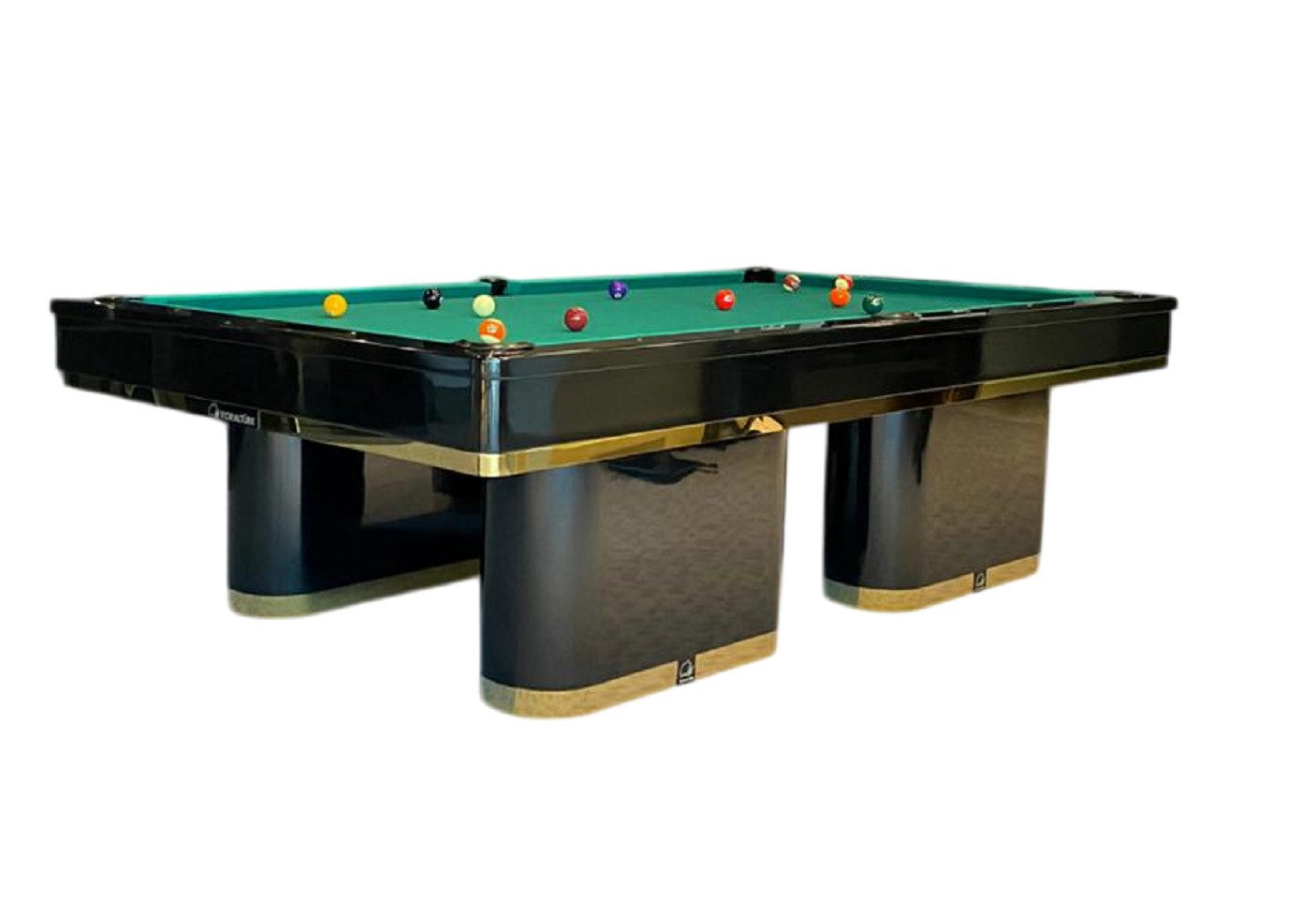 JVmoebel Billardtisch Schwarz Billardtisch Pooltisch Poolbillardtisch 8FT Billardtische, (1-tlg), Made in Europa