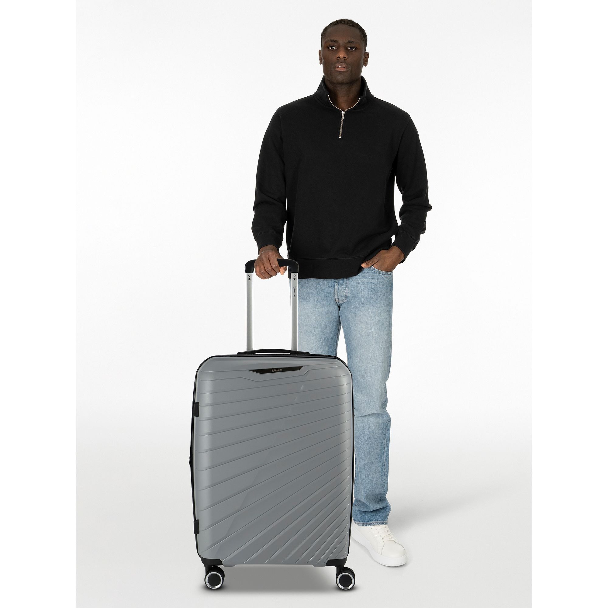 BENZI Hartschalen-Trolley 5808, 4 Rollen, Polypropylen