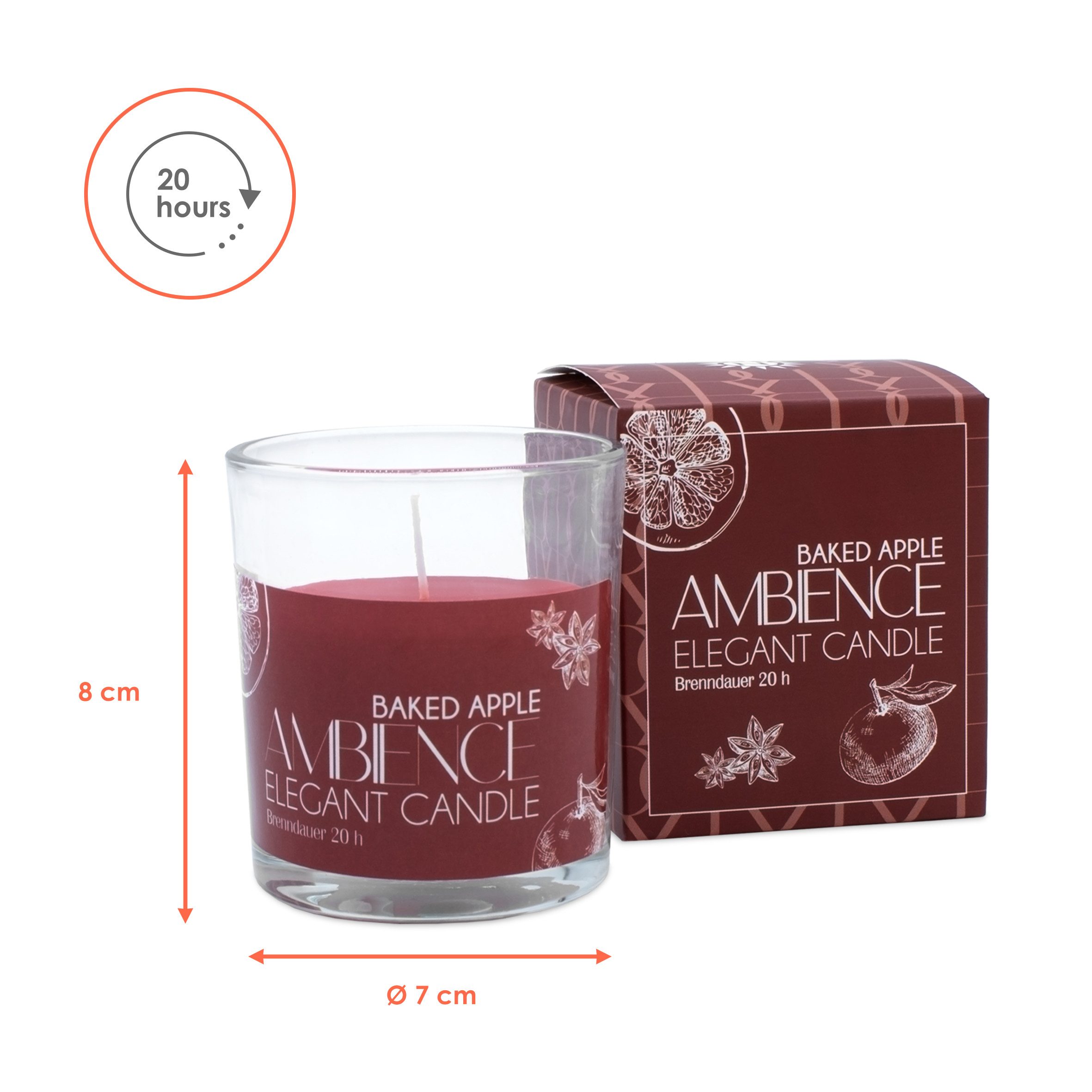 Spetebo Duftkerze im Glas mit 5 verschiedenen Weihnachts Düften (5er Set, 1 günstig online kaufen