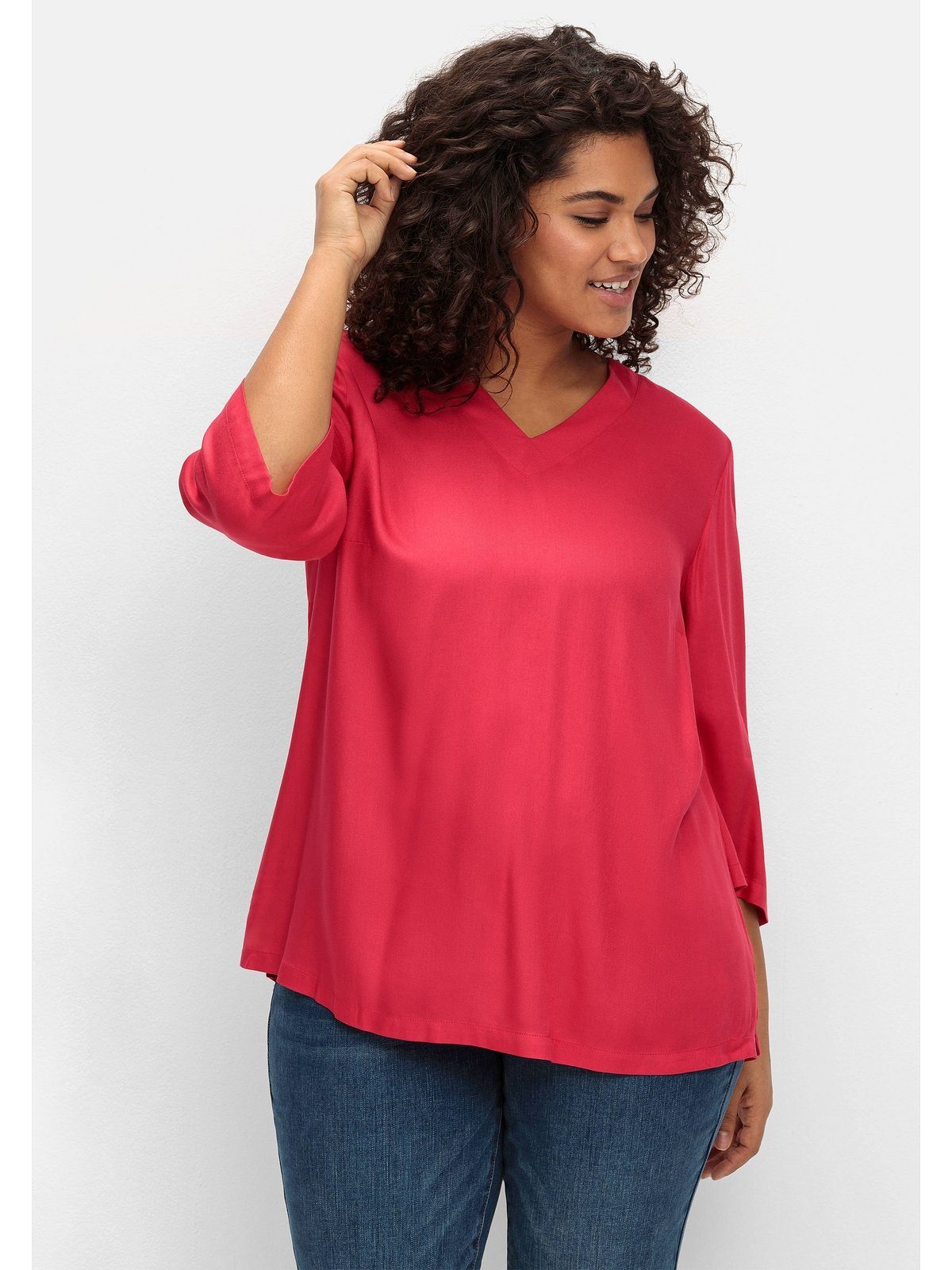 Sheego Tunika Große Größen mit 3/4-Ärmeln, günstig online kaufen