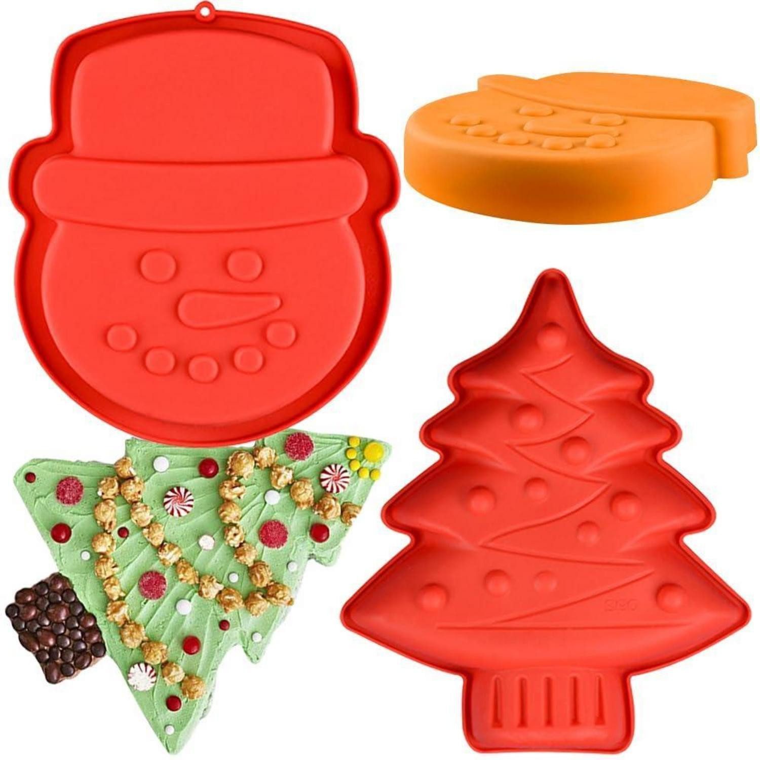 LuxusKollektion Silikonform Silikonform Set Weihnachten 2 Stück