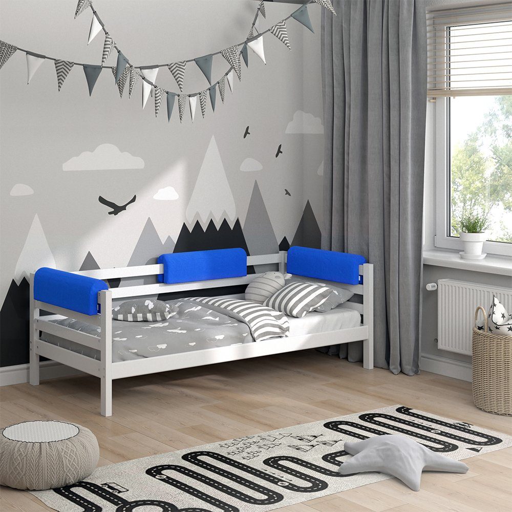 Bettumrandung Bettkantenschutz für Kinderbett Blau 70 cm VitaliSpa®, Höhe 20 mm, (1-tlg)