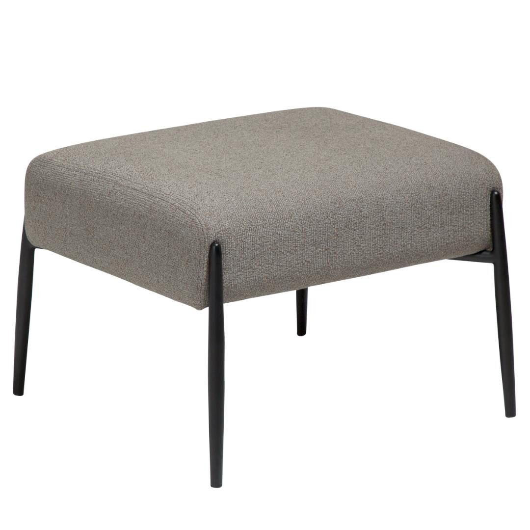 ebuy24 Pouf Glam Dan-Form Pouf Bouclé hellbraun.