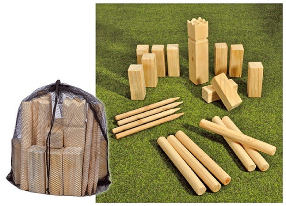 Spielzeug-Gartenset Gartenspiel, Wurfspiel, Holzwurfspiel
