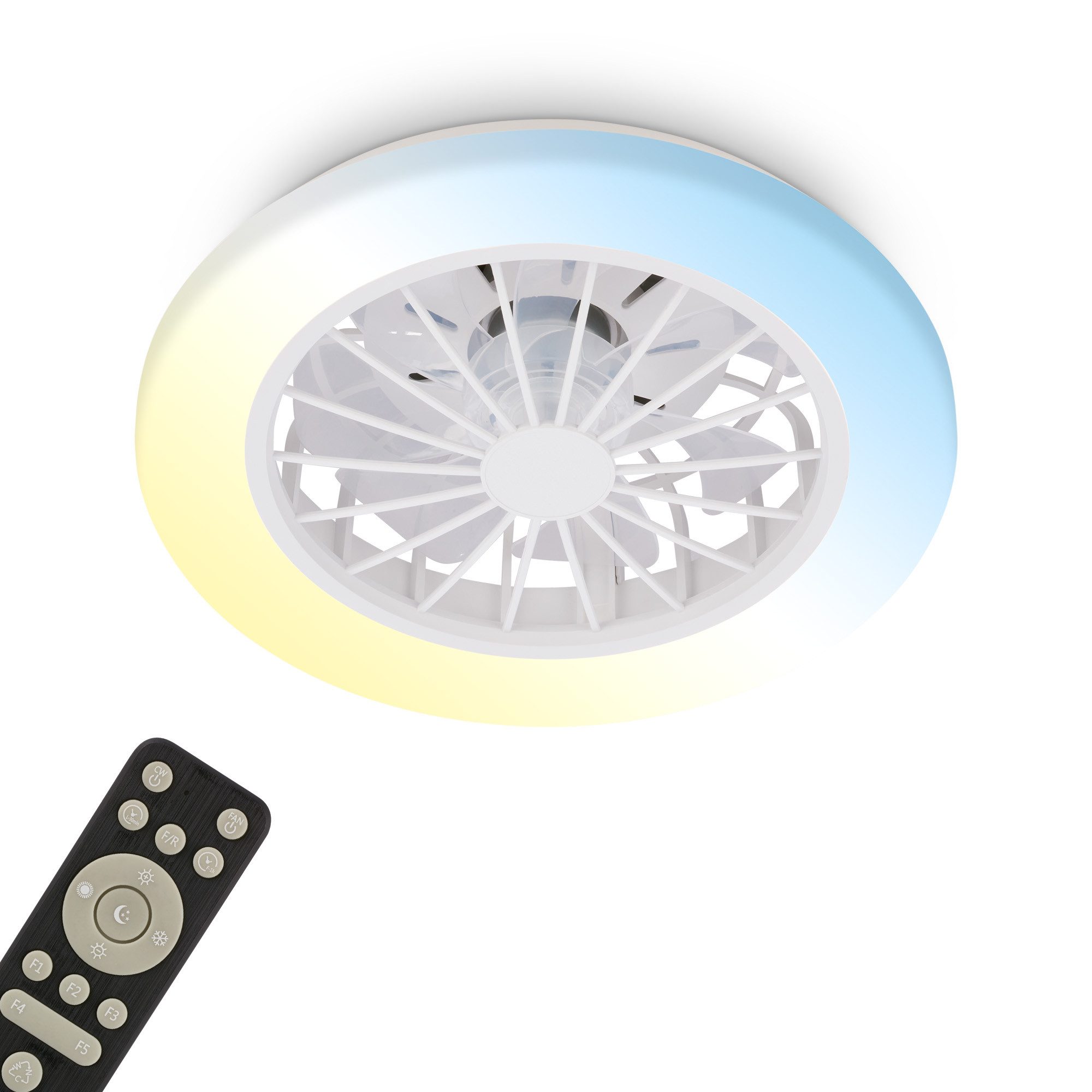 Briloner Leuchten LED Deckenleuchte PAFO Deckenventilator