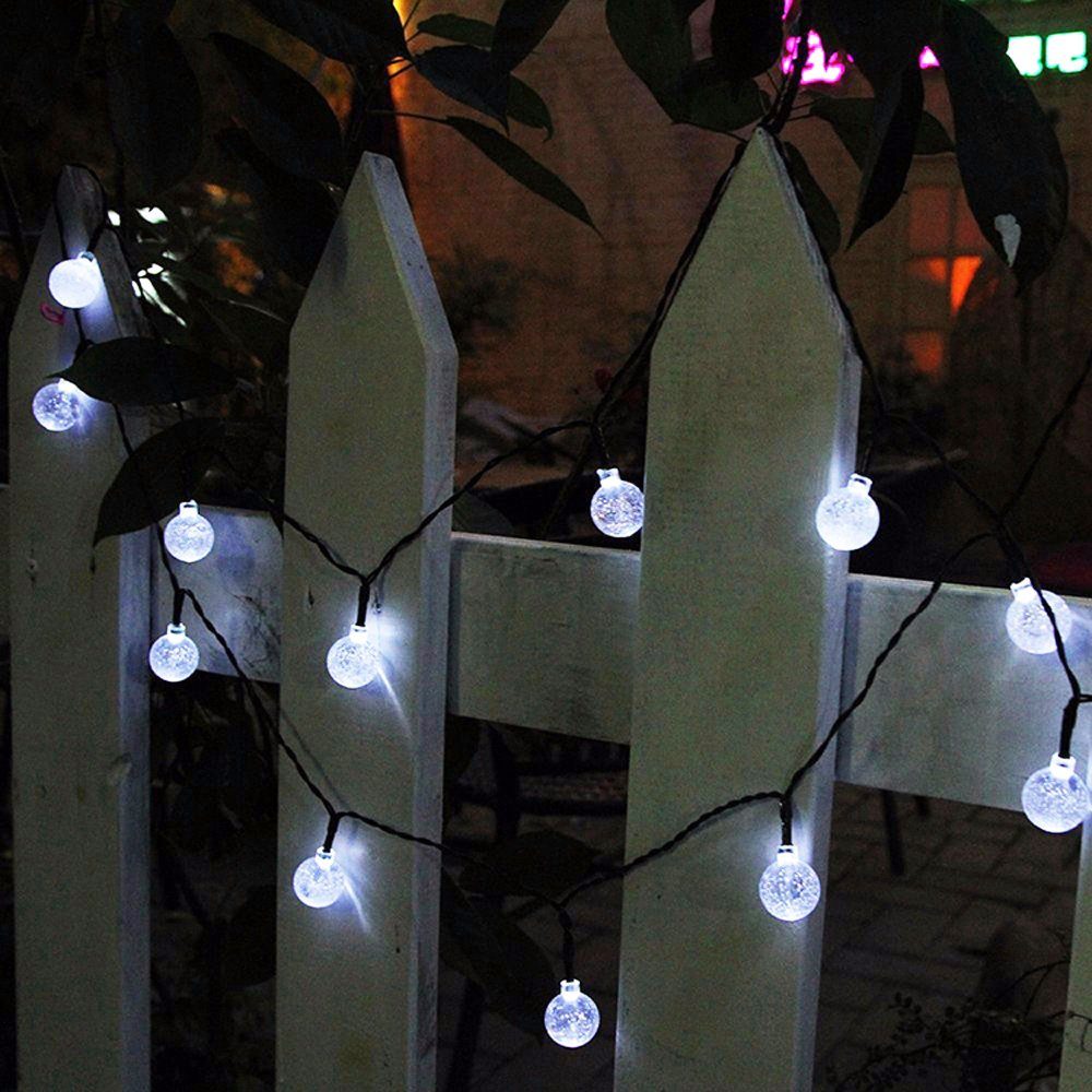 Lichterkette Party, 5/9M Wasserdicht, Kristall Aussen Weiß Garten, für Solar LED-Lichterkette Sunicol Außen Weihnachten Kugeln,