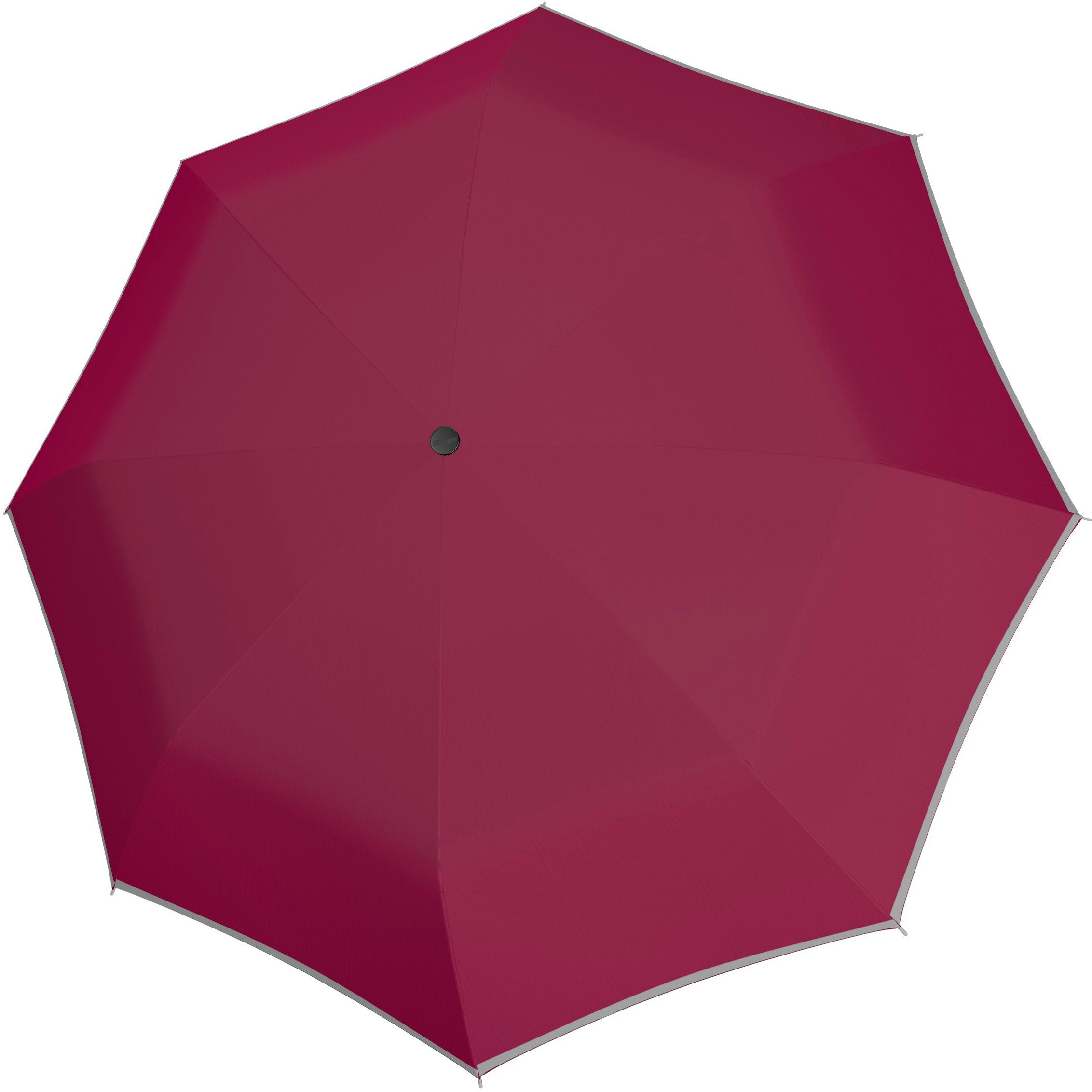 Mini uni, doppler® Pink, am Schirmdach Elementen Light reflektierenden Taschenregenschirm up mit