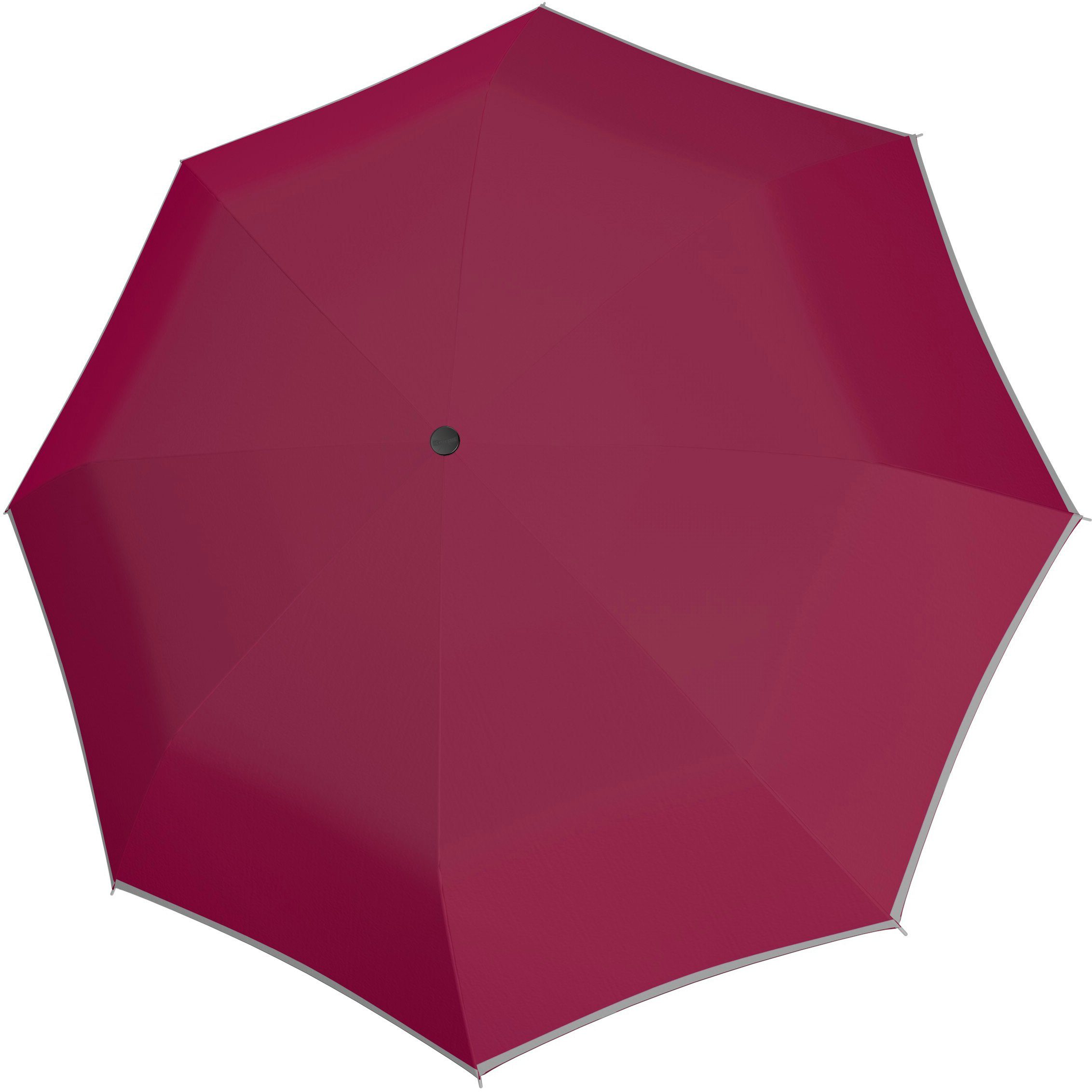 Mini Light Elementen Pink, doppler® Taschenregenschirm uni, up mit Schirmdach am reflektierenden