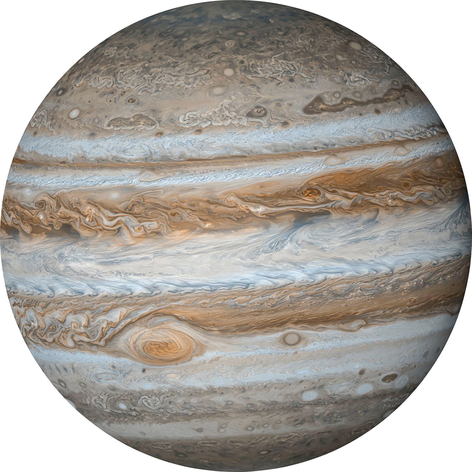 Komar Vliestapete Jupiter, 125x125 cm (Breite x Höhe), rund und selbstklebend