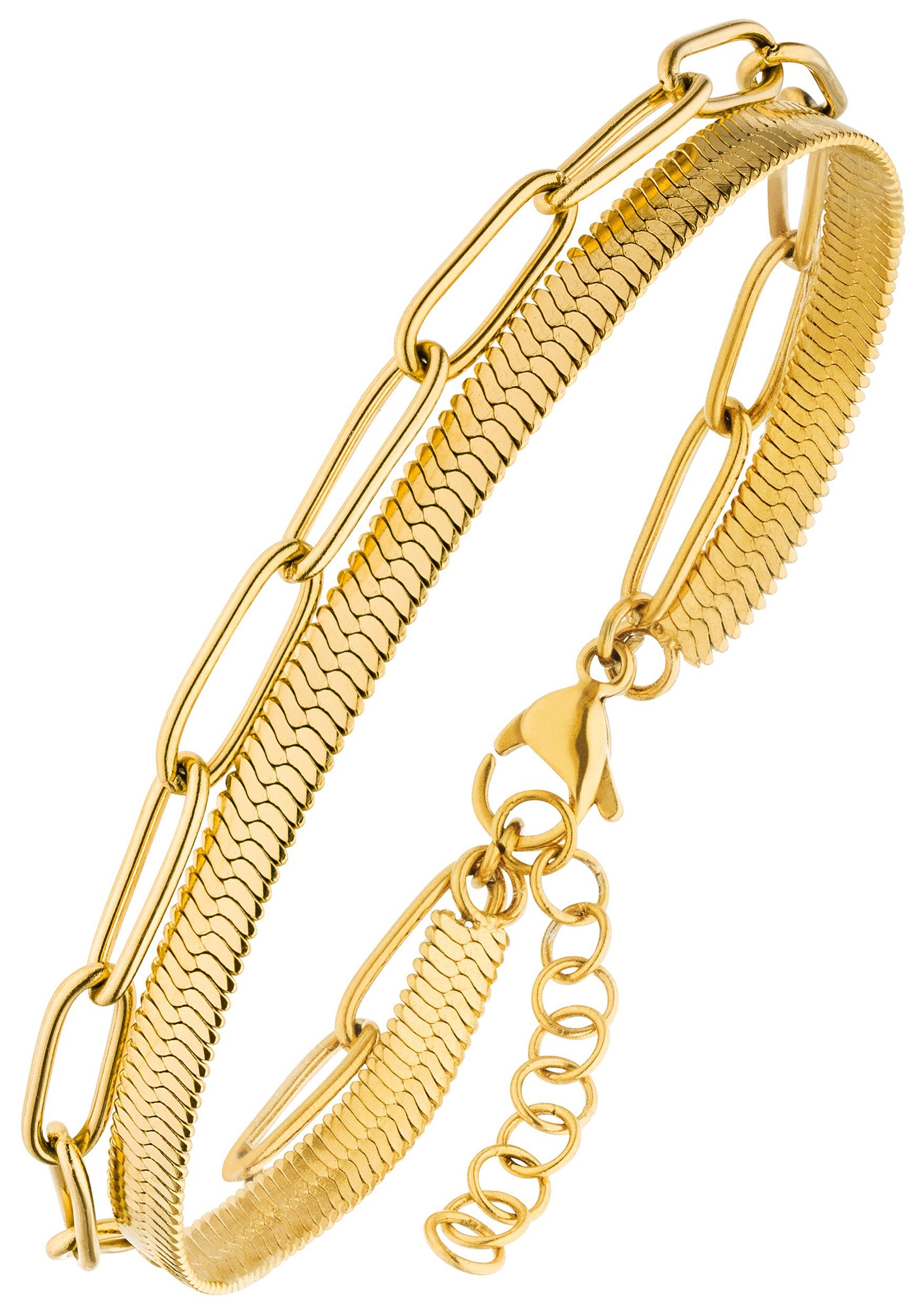 JOBO Armband, aus Edelstahl goldfarben beschichtet günstig online kaufen