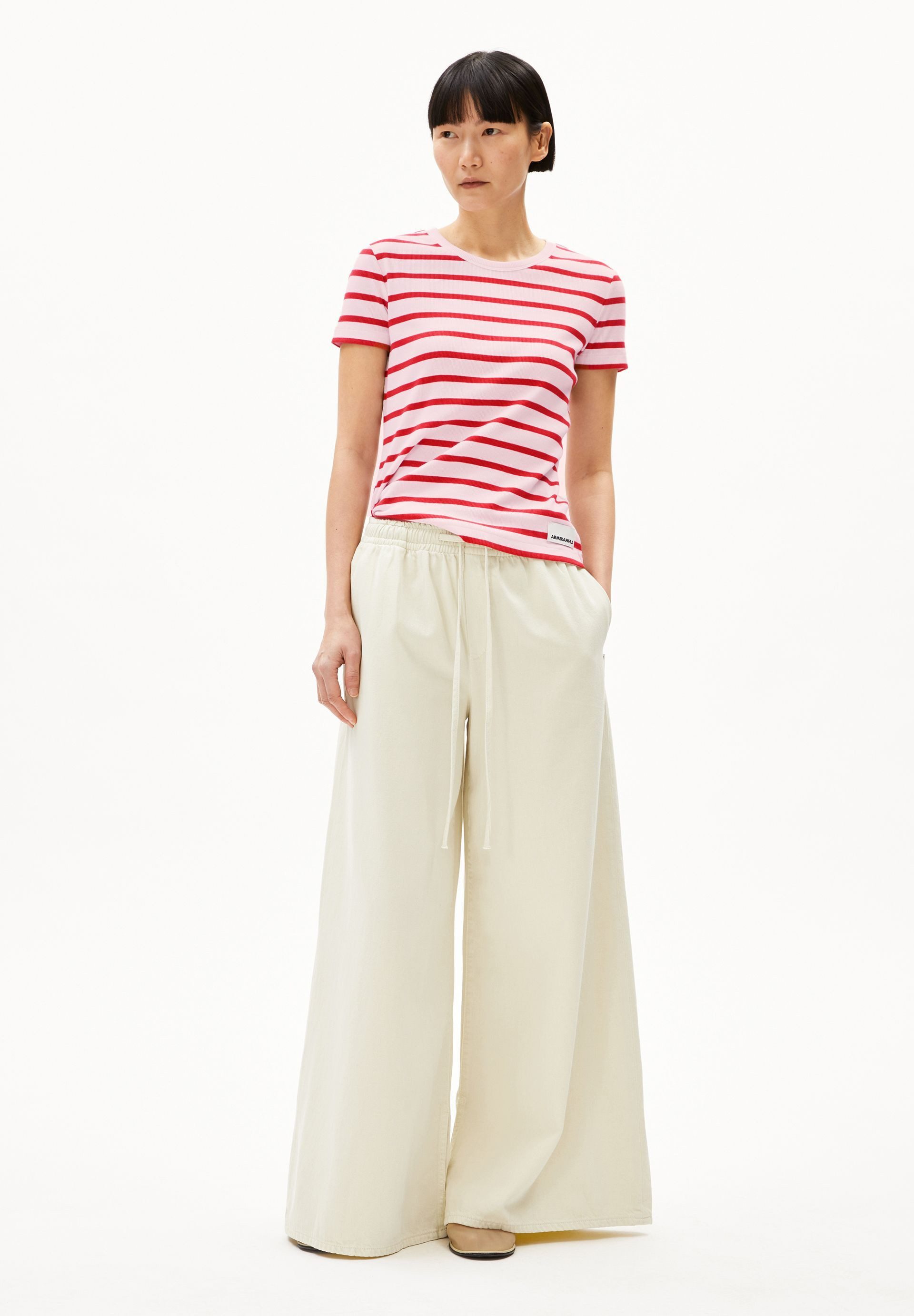 Armedangels T-Shirt KARDAA STRIPES Ripp-T-Shirt aus Bio-Baumwoll Mix Slim F günstig online kaufen