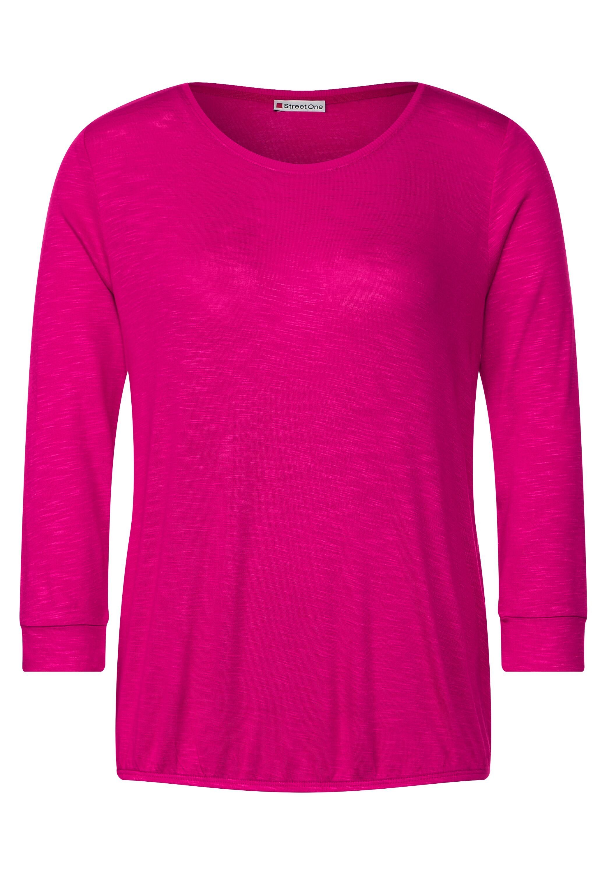 ONE aus nu softer pink Rundhalsshirt STREET Viskose