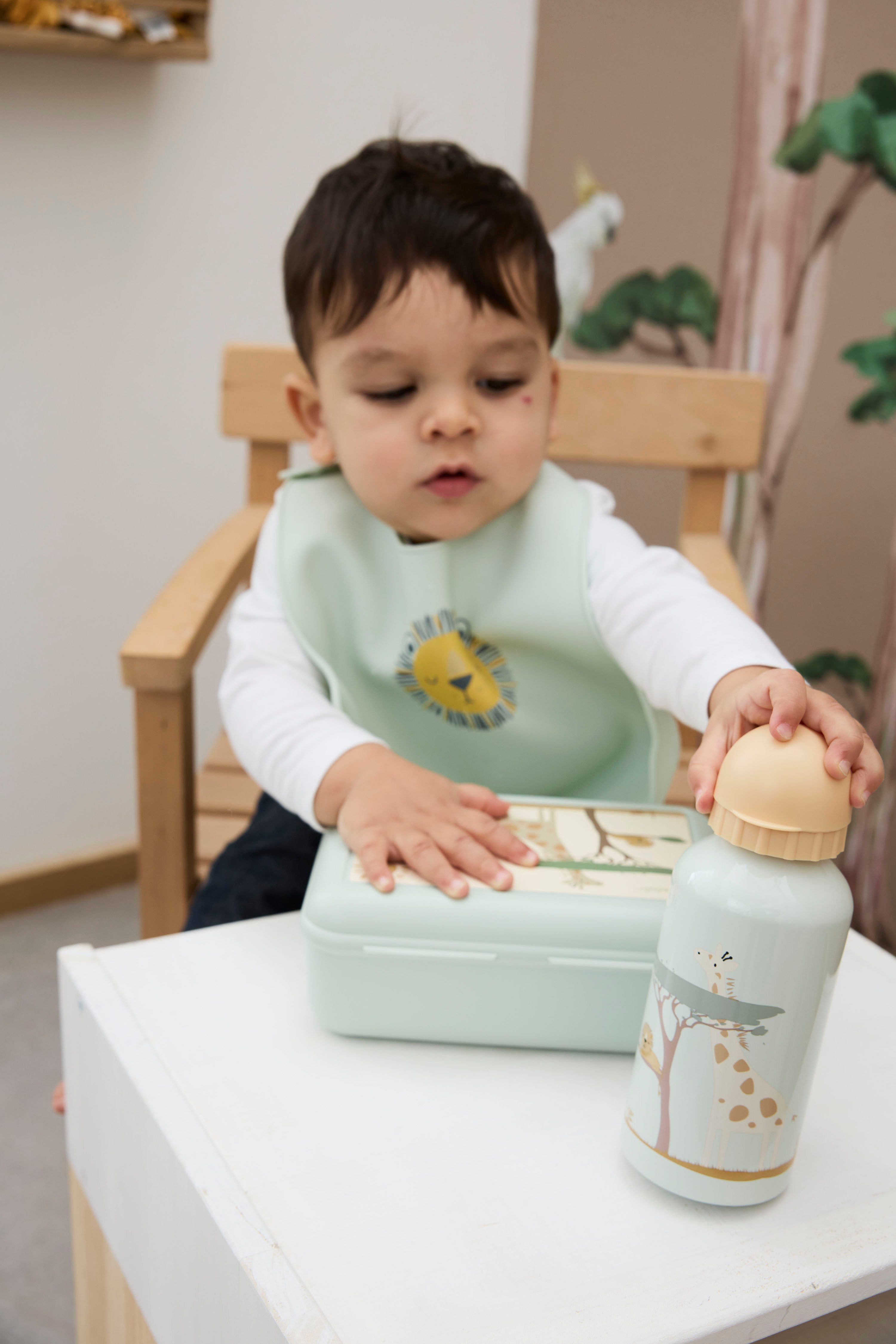 Sterntaler® Lätzchen Silikonlätzchen Löwe Leo
