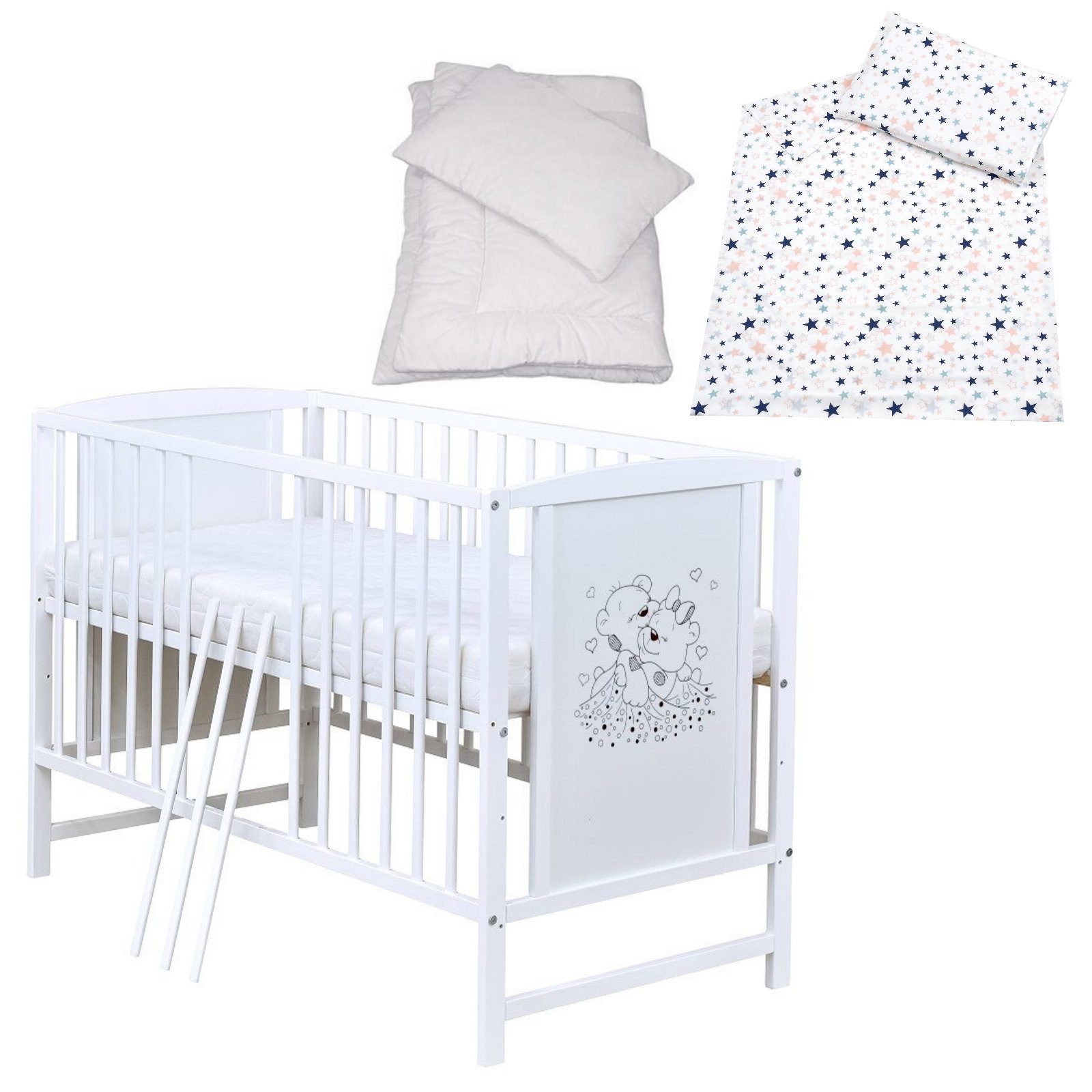 Baby-Delux Komplettbett Babybett Mia Komplettset, 7-tlg., günstig online kaufen