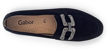 Gabor Loafer Slipper, Festtagsschuh, Schlupfschuh mit edlem Schmuckelement